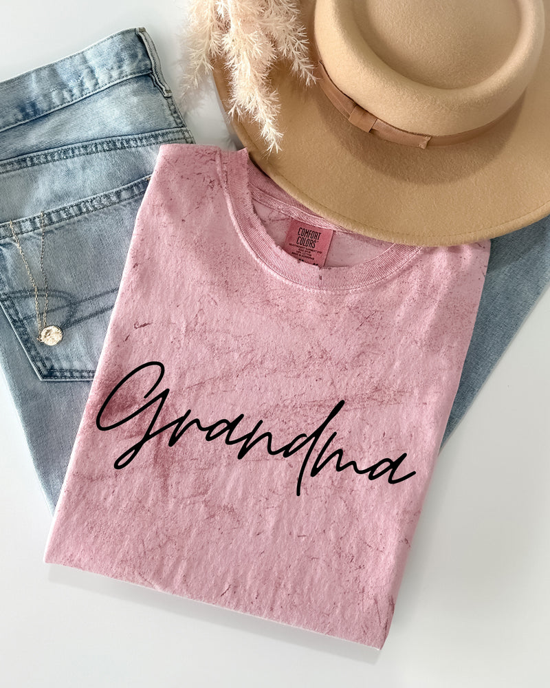 Grandma Comfort Colors Garment Dyed T Shirt (cursive)