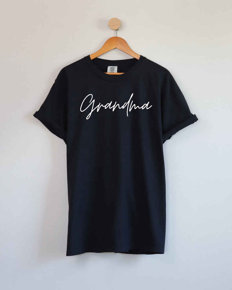 Grandma Comfort Colors Garment Dyed T Shirt (cursive)