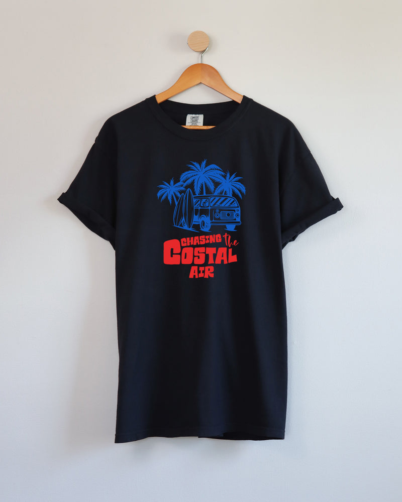 Chasing the ocean air Beach Nature Comfort Colors T Shirt Vacation Lake Summer