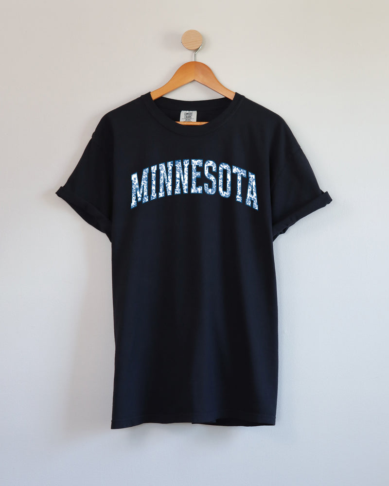 Minnesota State City College Comfort Colors T Shirt (Blue flower)