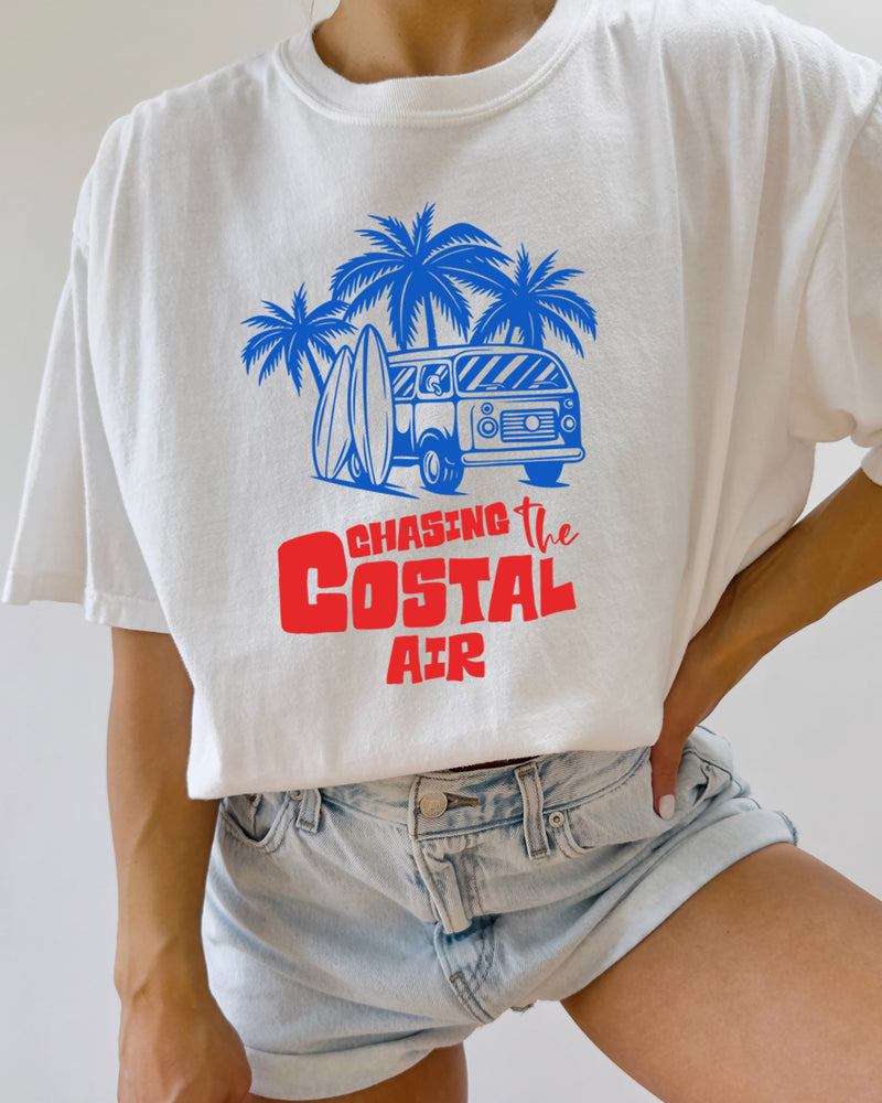 Chasing the ocean air Beach Nature Comfort Colors T Shirt Vacation Lake Summer