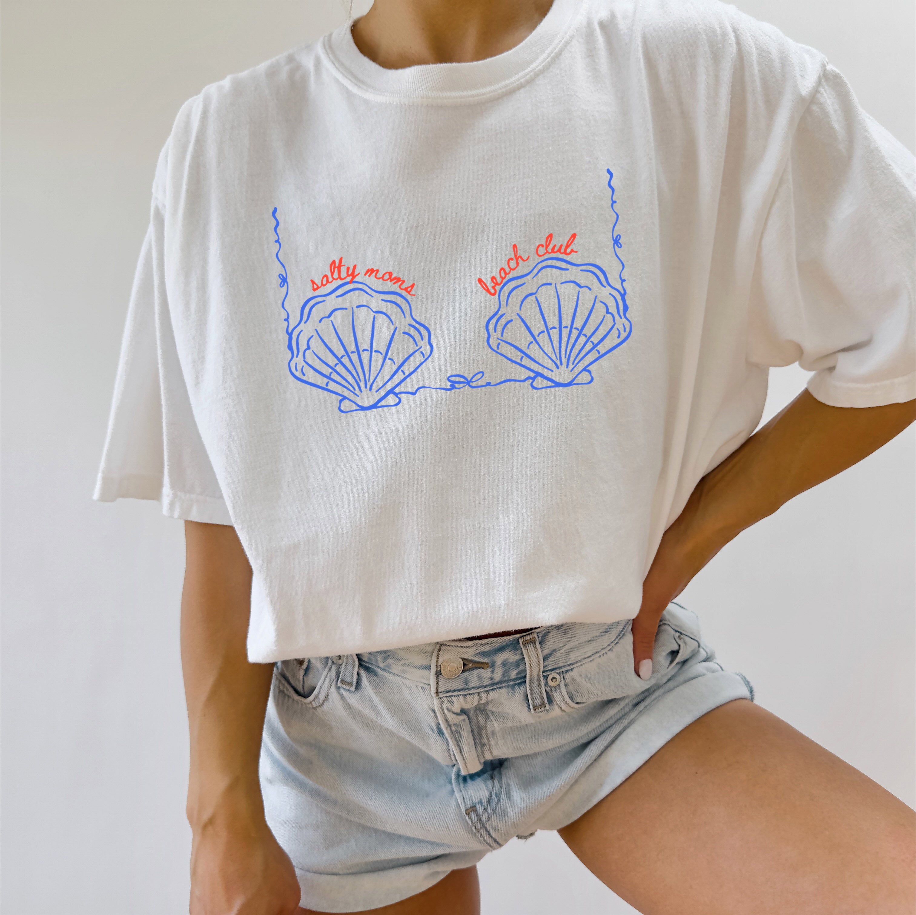 Seashell Cute Funny Beach Comfort Colors T Shirt Vacation Beach Lake Summer