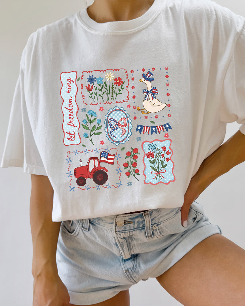 USA America Beach Comfort Colors T Shirt Vacation Lake Summer - 4th of July, Memorial day, Veterans day