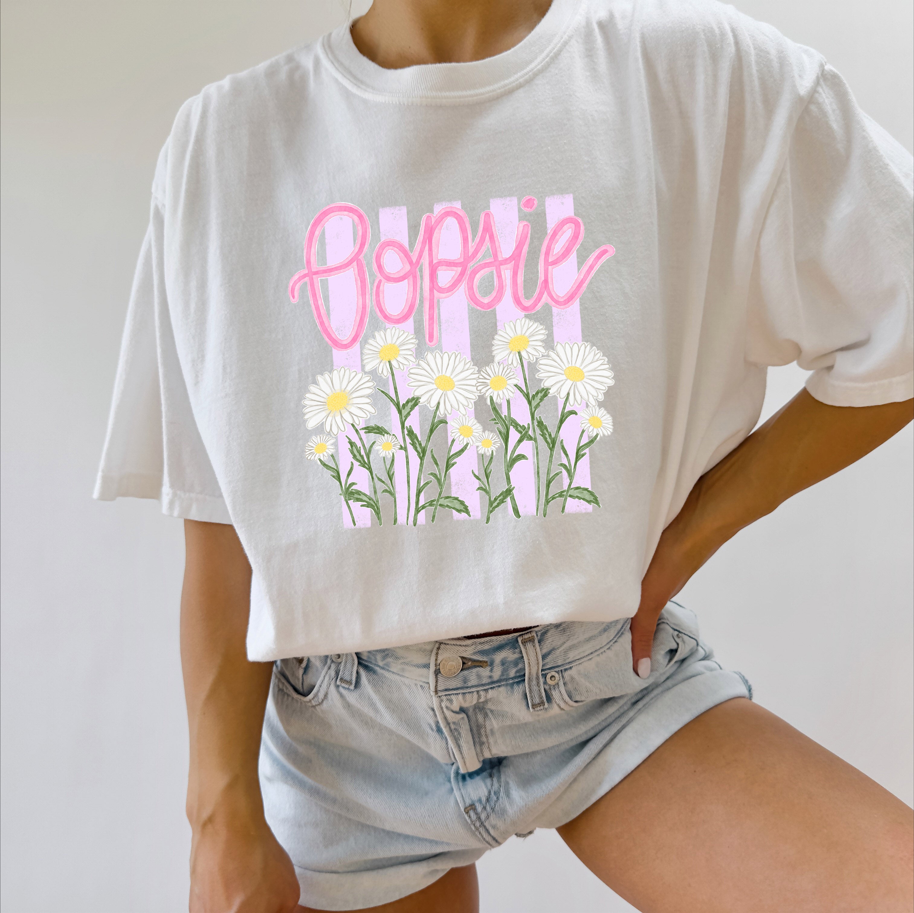 Oopsie Daisy Nature Flower Comfort Colors T Shirt Vacation Beach Lake Summer
