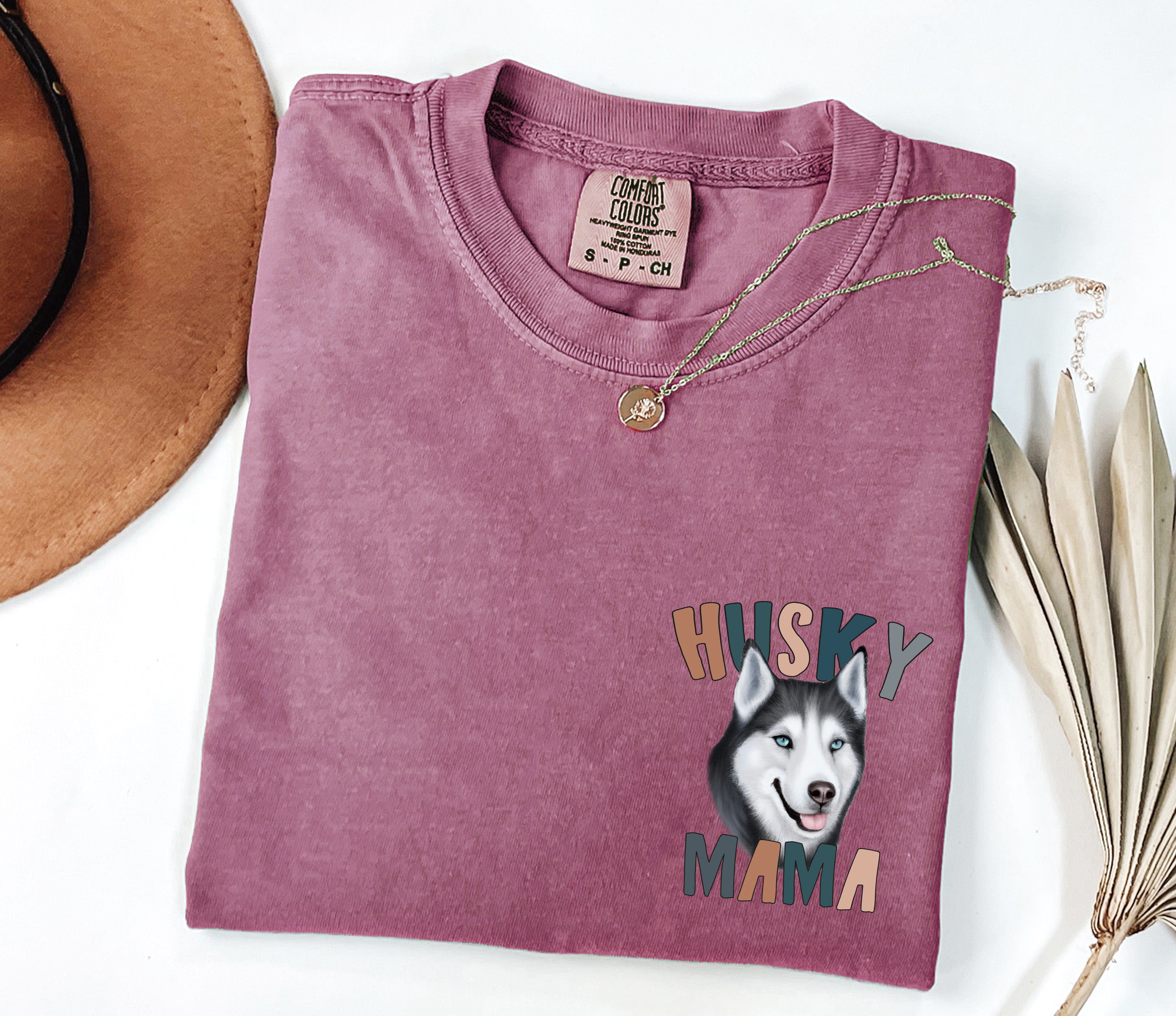 Husky Dog mom Comfort Colors T Shirt