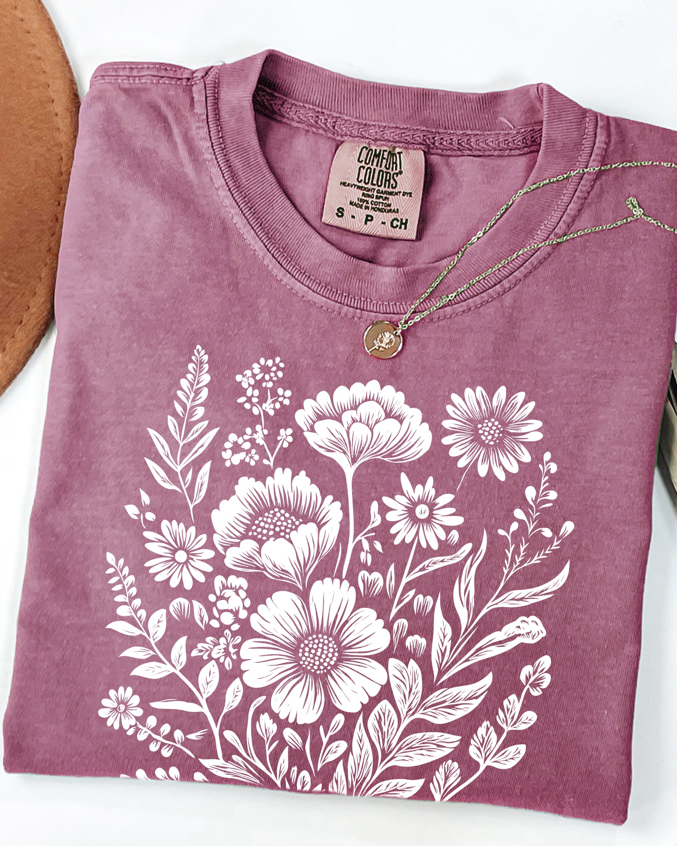 God is good all the time Flower Botanical Comfort Colors T Shirt