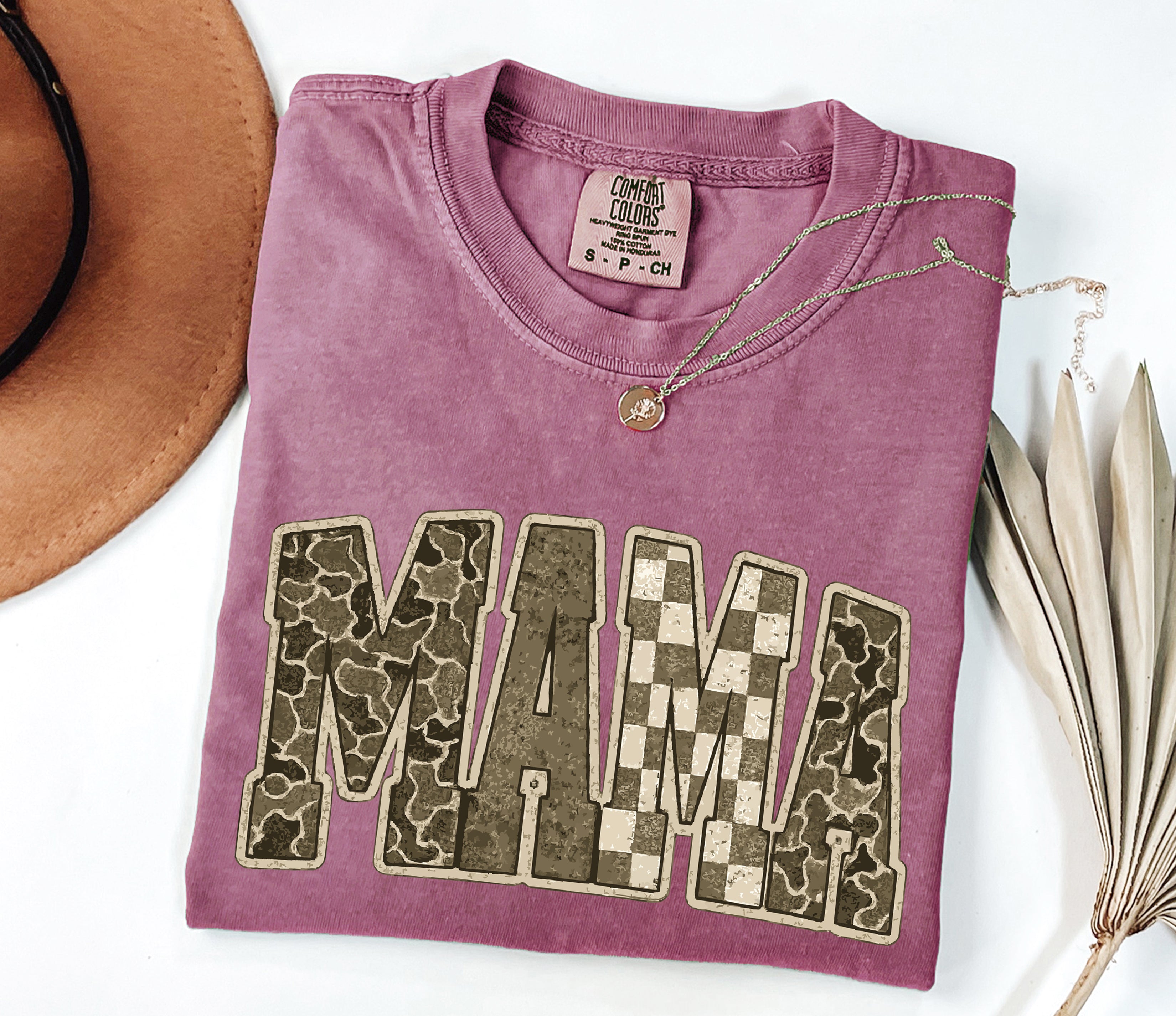 Mama Comfort Colors T Shirt (Military)