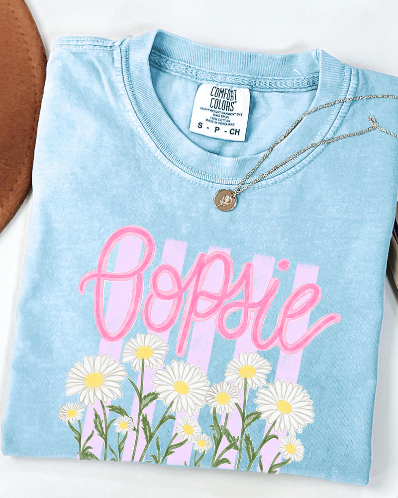 Oopsie Daisy Nature Flower Comfort Colors T Shirt Vacation Beach Lake Summer