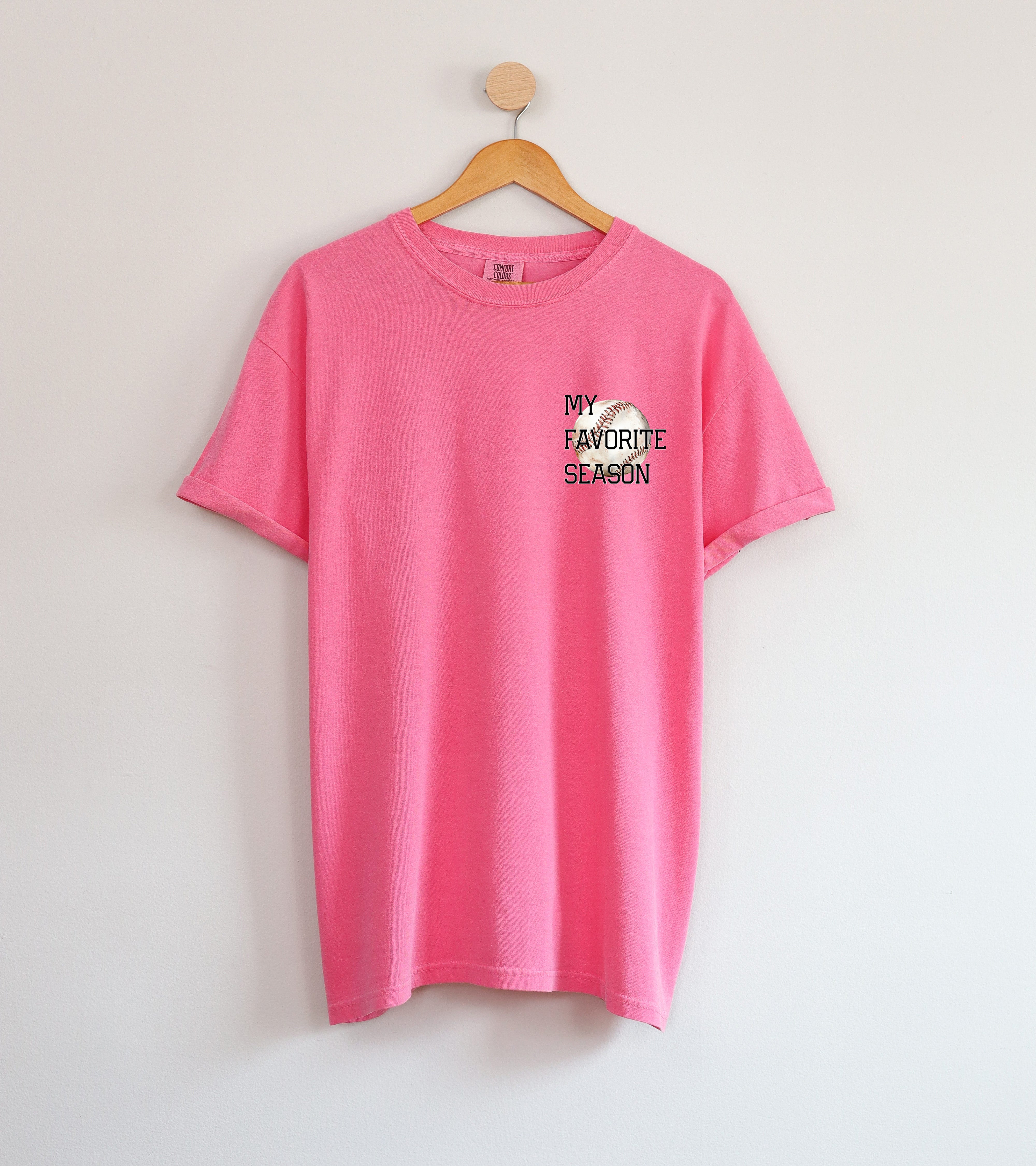 My Favorite Season Game day Baseball Mama Comfort Colors T Shirt