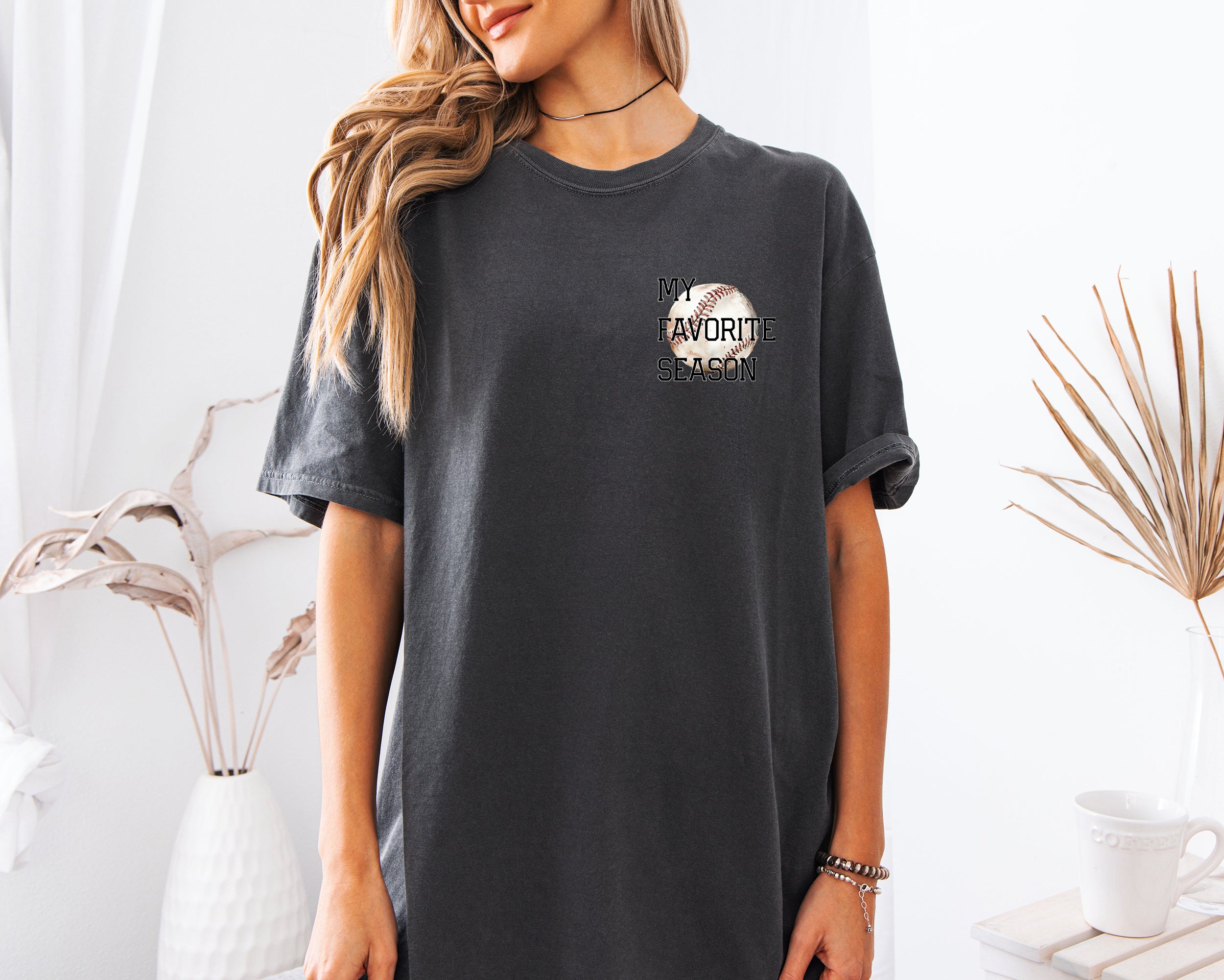 My Favorite Season Game day Baseball Mama Comfort Colors T Shirt