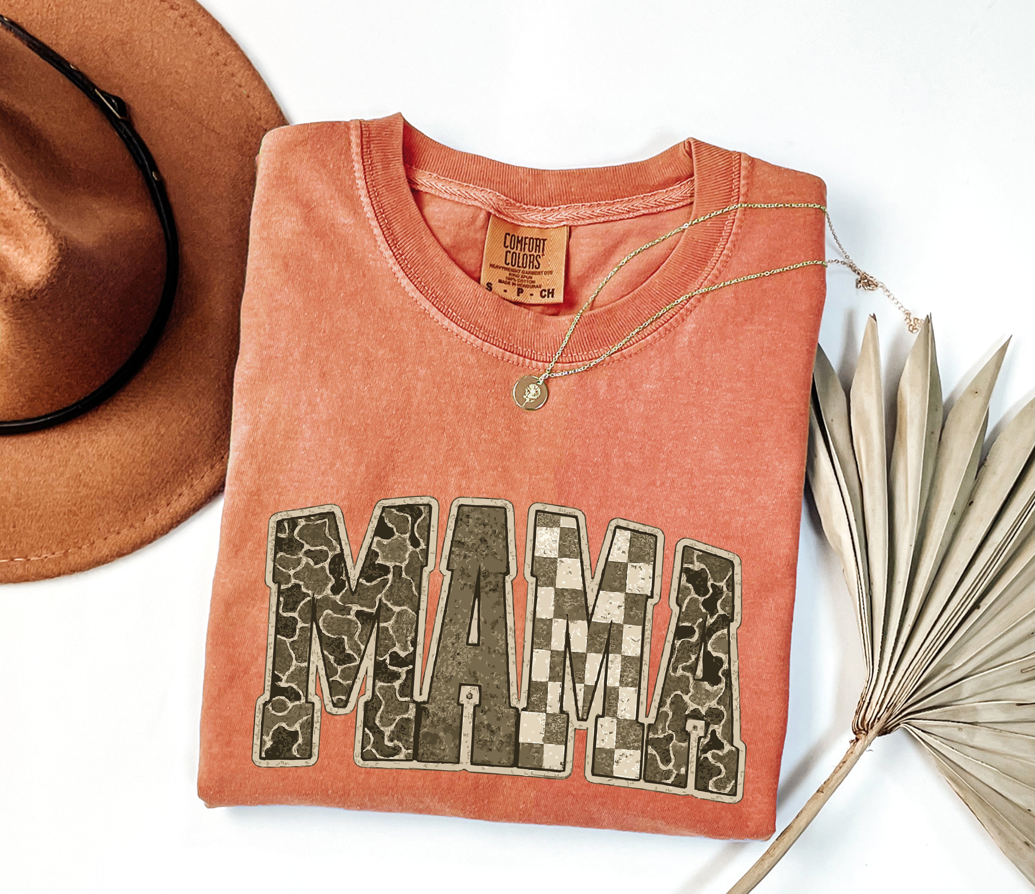 Mama Comfort Colors T Shirt (Military)