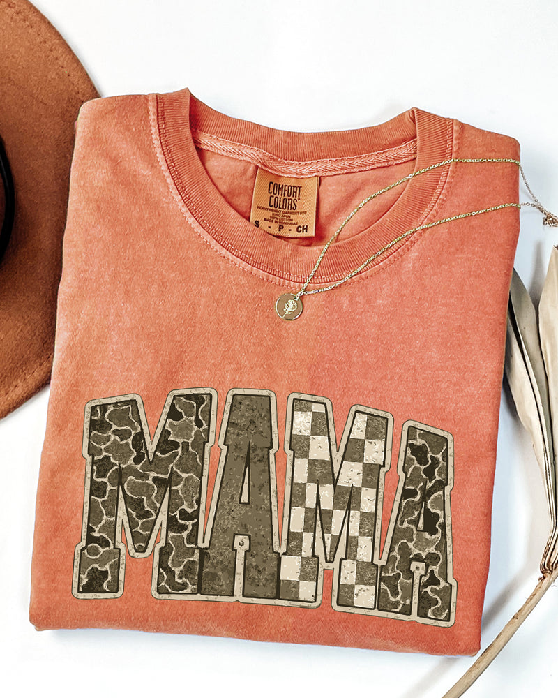 Mama Comfort Colors T Shirt (Military)