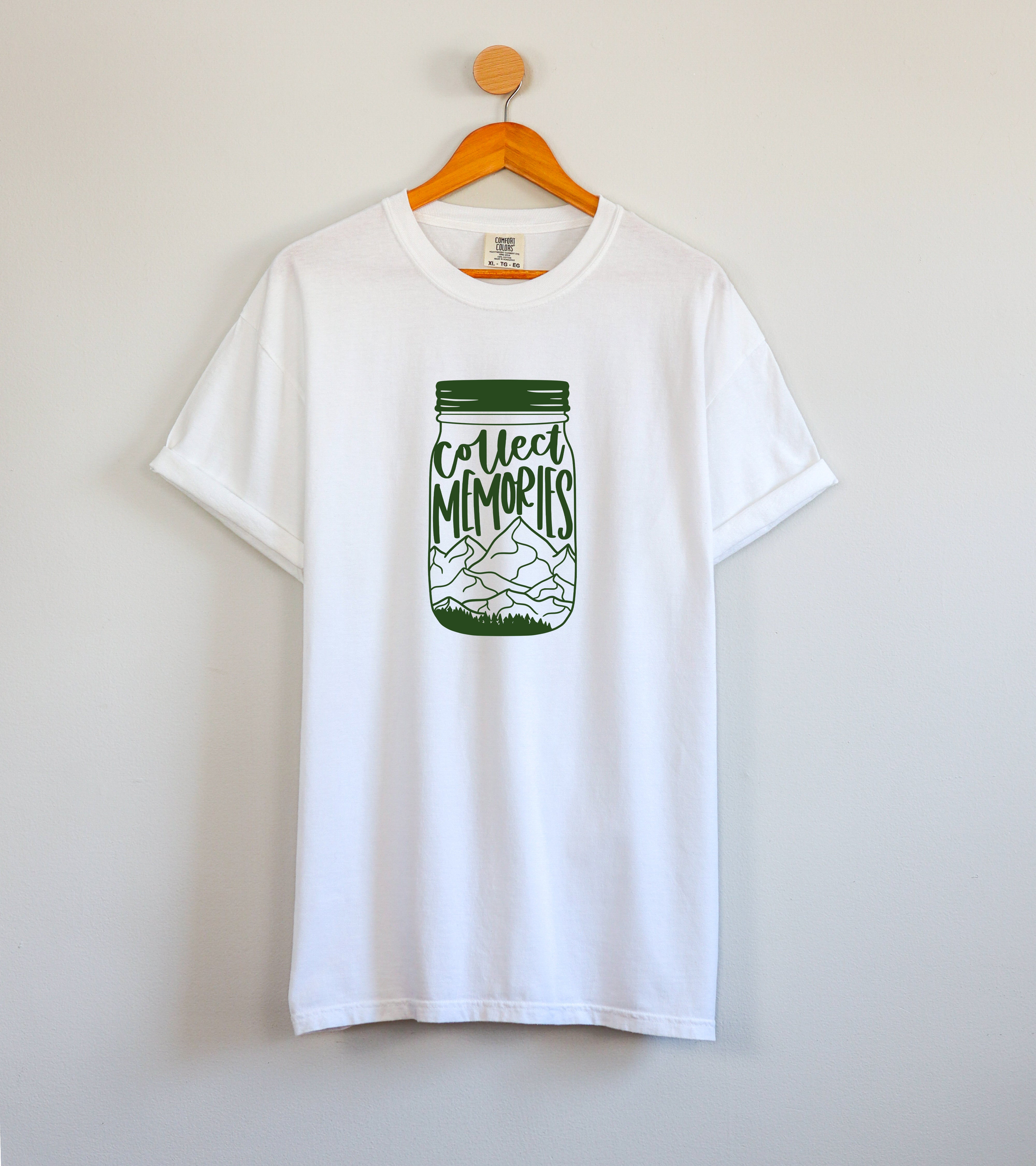 Collect Memories Beach Nature Comfort Colors T Shirt Vacation Lake Summer