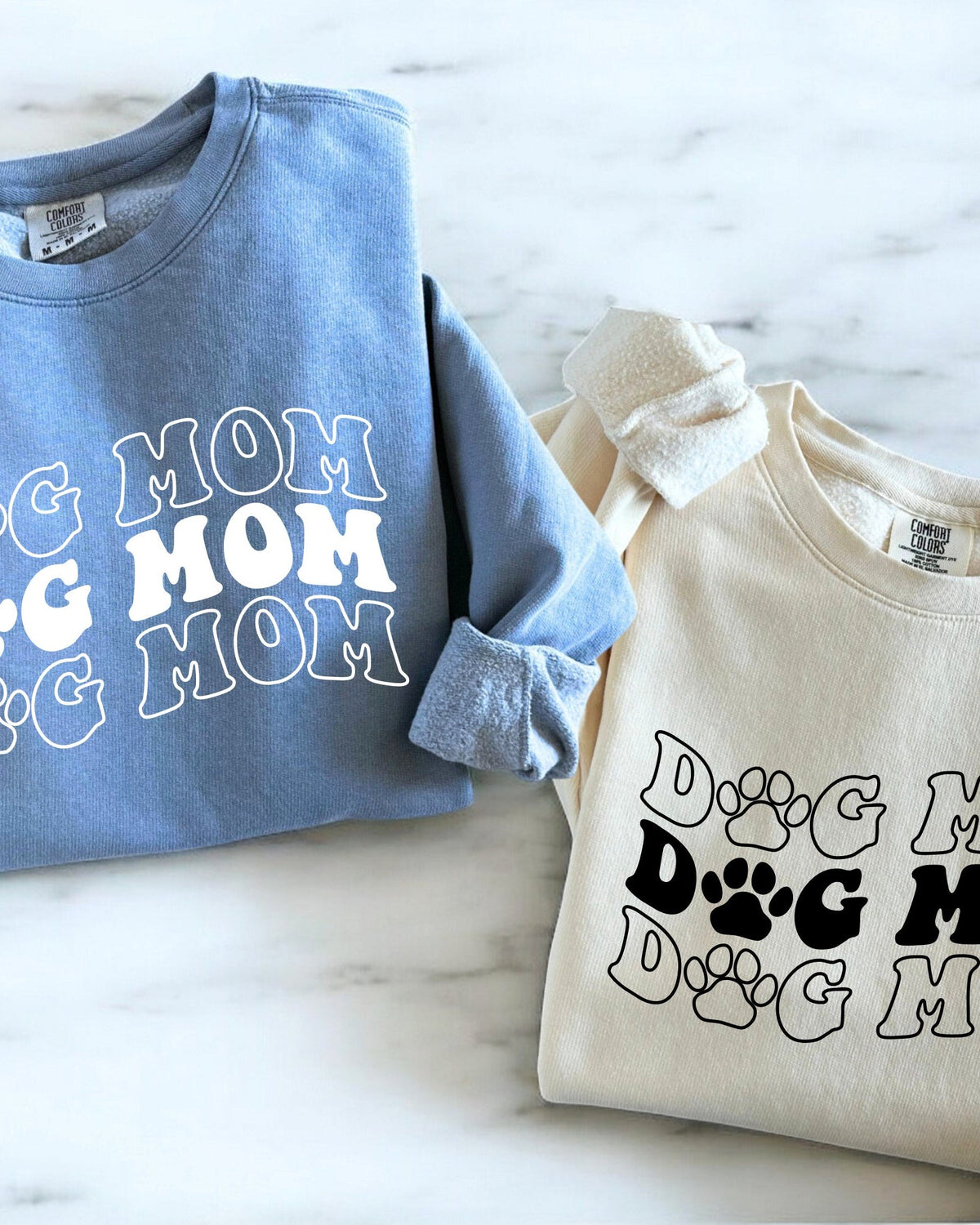 Groovy Dog Mom Comfort Colors Sweatshirt, Retro Pet Lover Gift