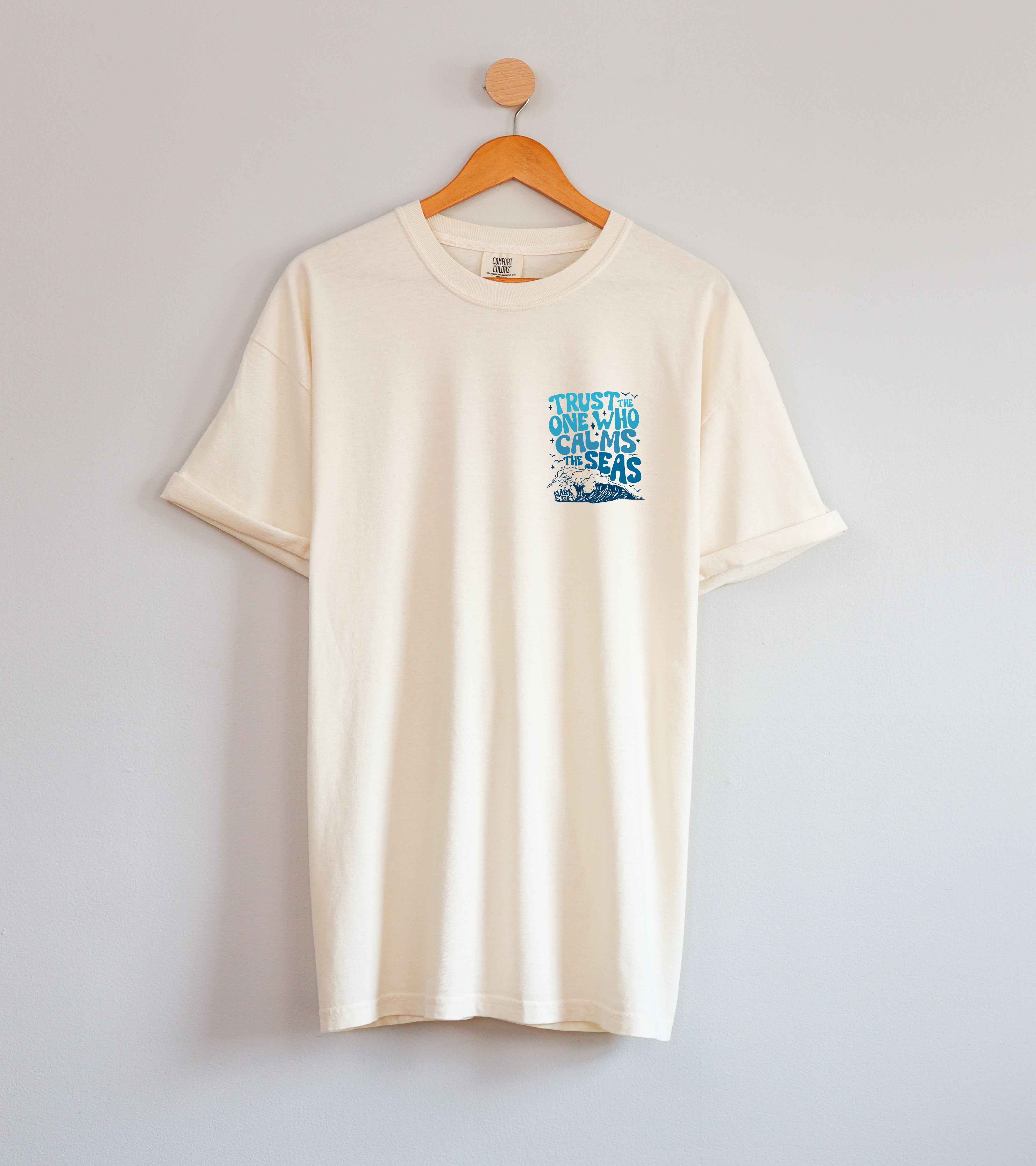 Trust the One Who Calms the Seas (Mark 4:35-41) Vacation Summer Lake Ocean Tees