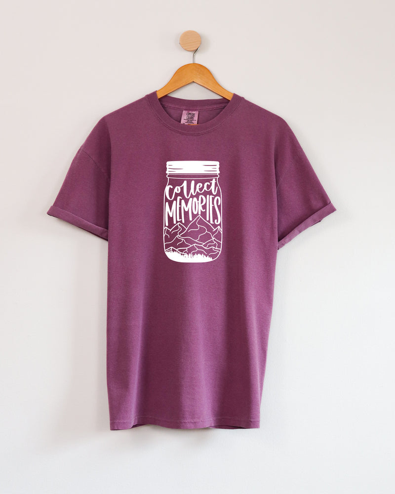 Collect Memories Beach Nature Comfort Colors T Shirt Vacation Lake Summer