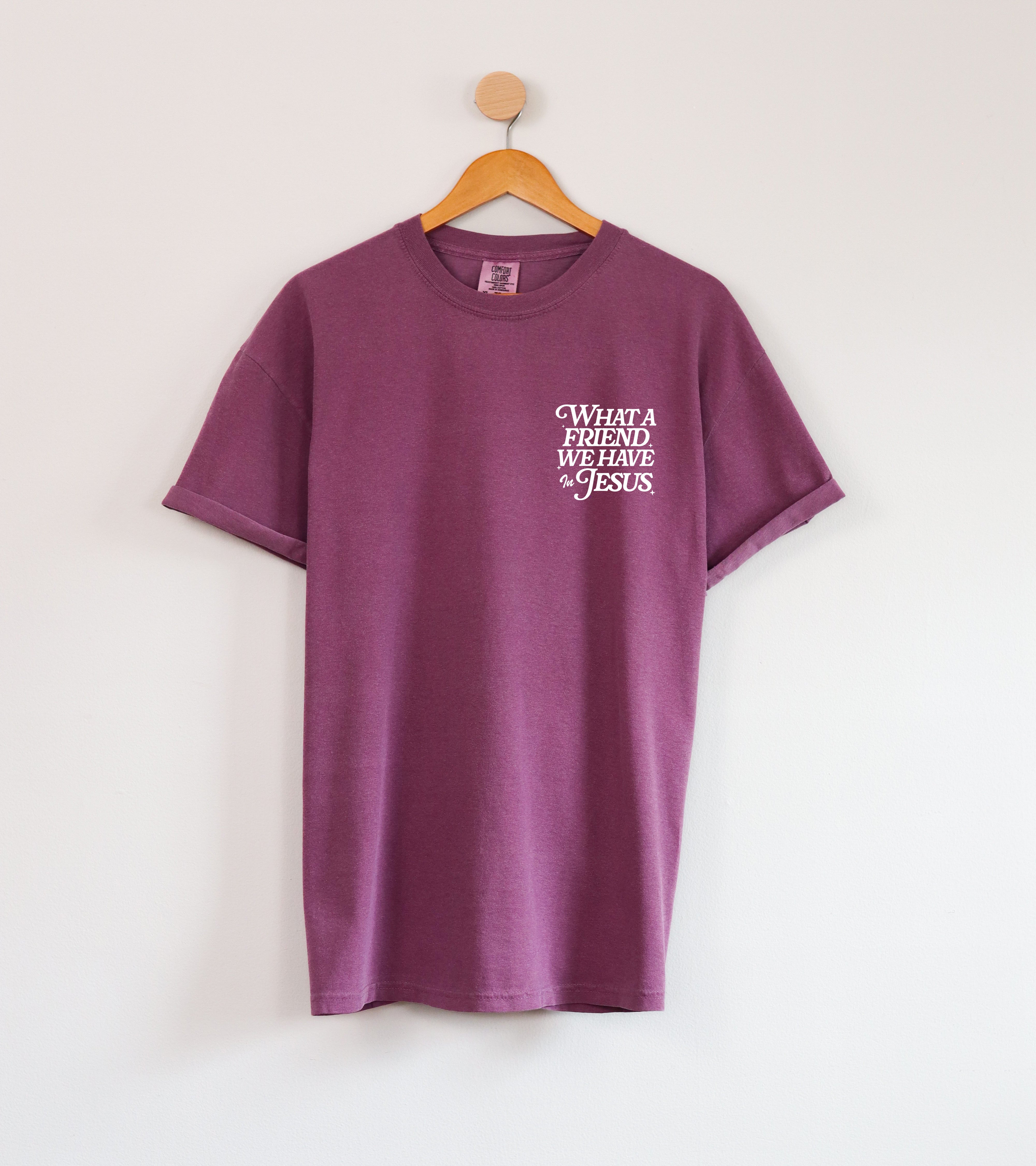 What a friend we have in Jesus Comfort Colors T Shirt Religious Jesus Bible