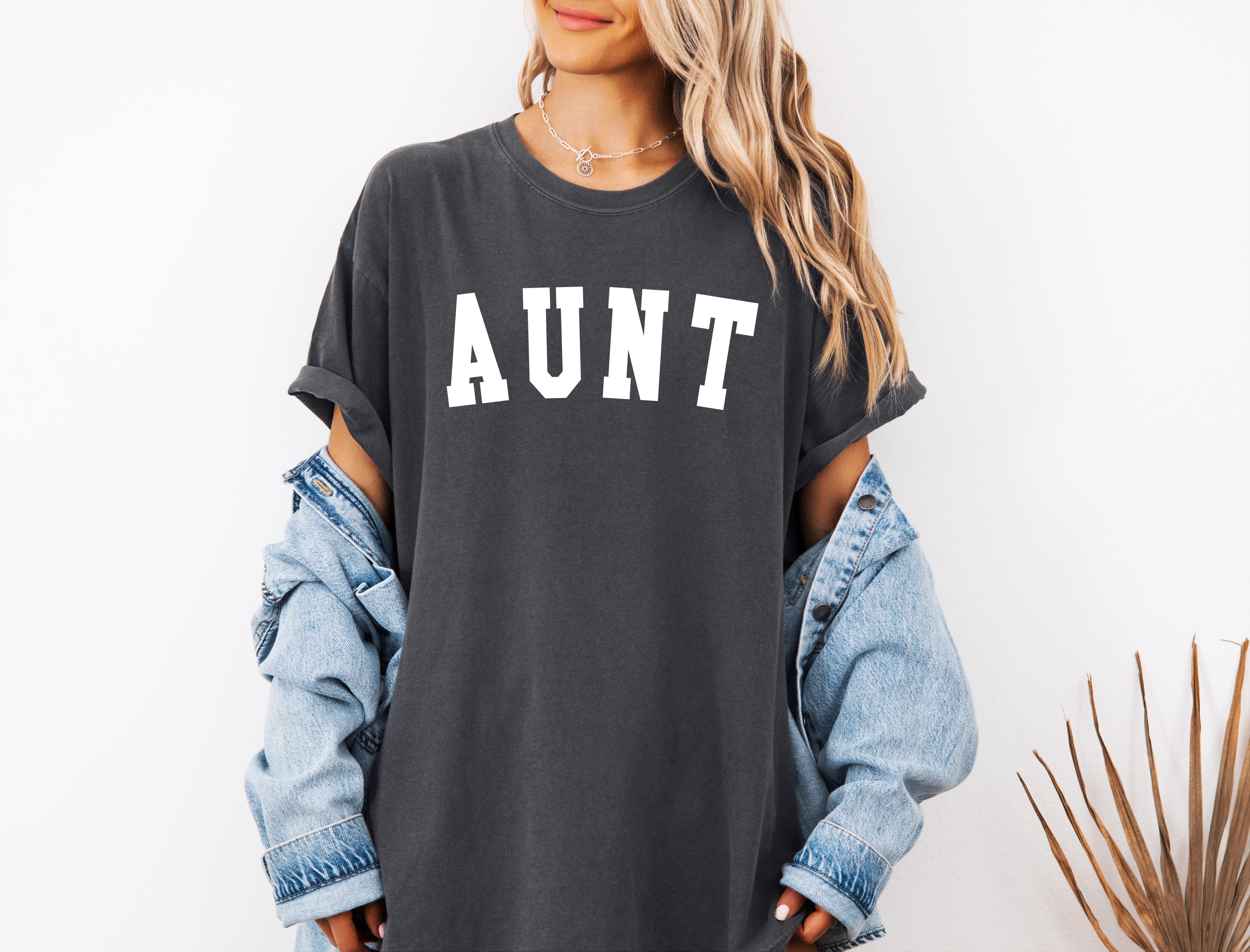 Aunt Comfort Colors Graphic Tees (Condensed font)