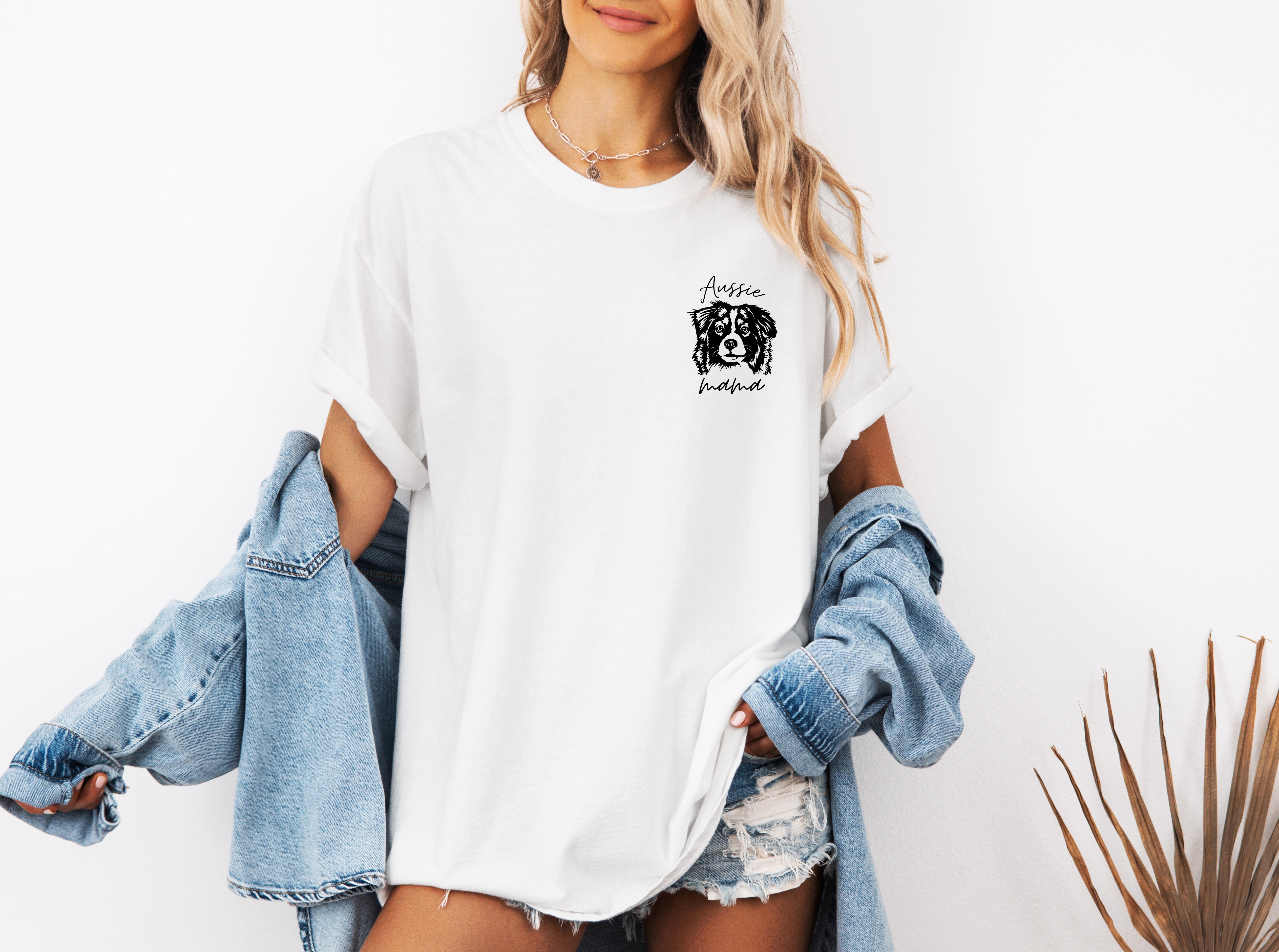 Aussie Australian Shepherd Dog Mom Comfort Colors T Shirt