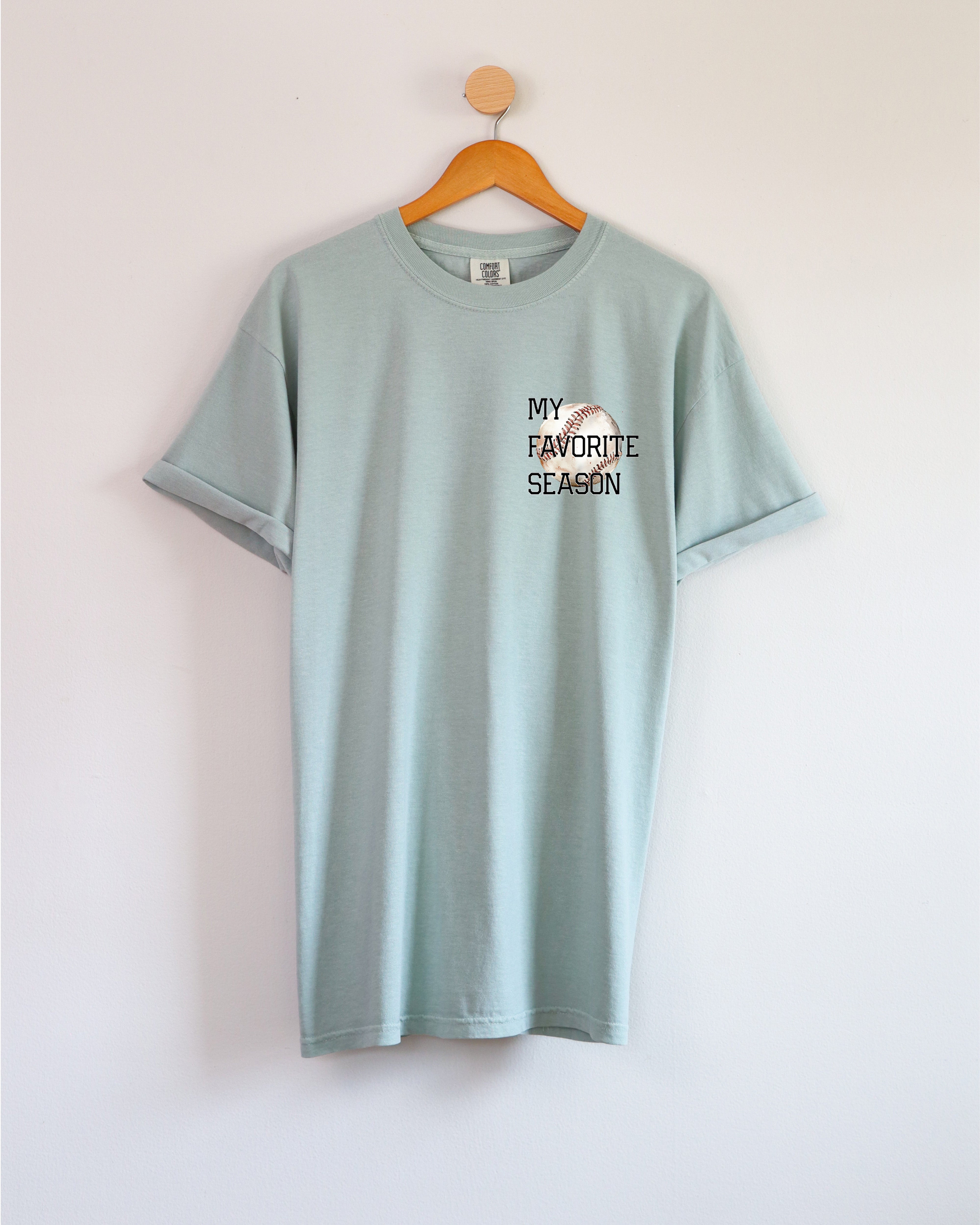 My Favorite Season Game day Baseball Mama Comfort Colors T Shirt