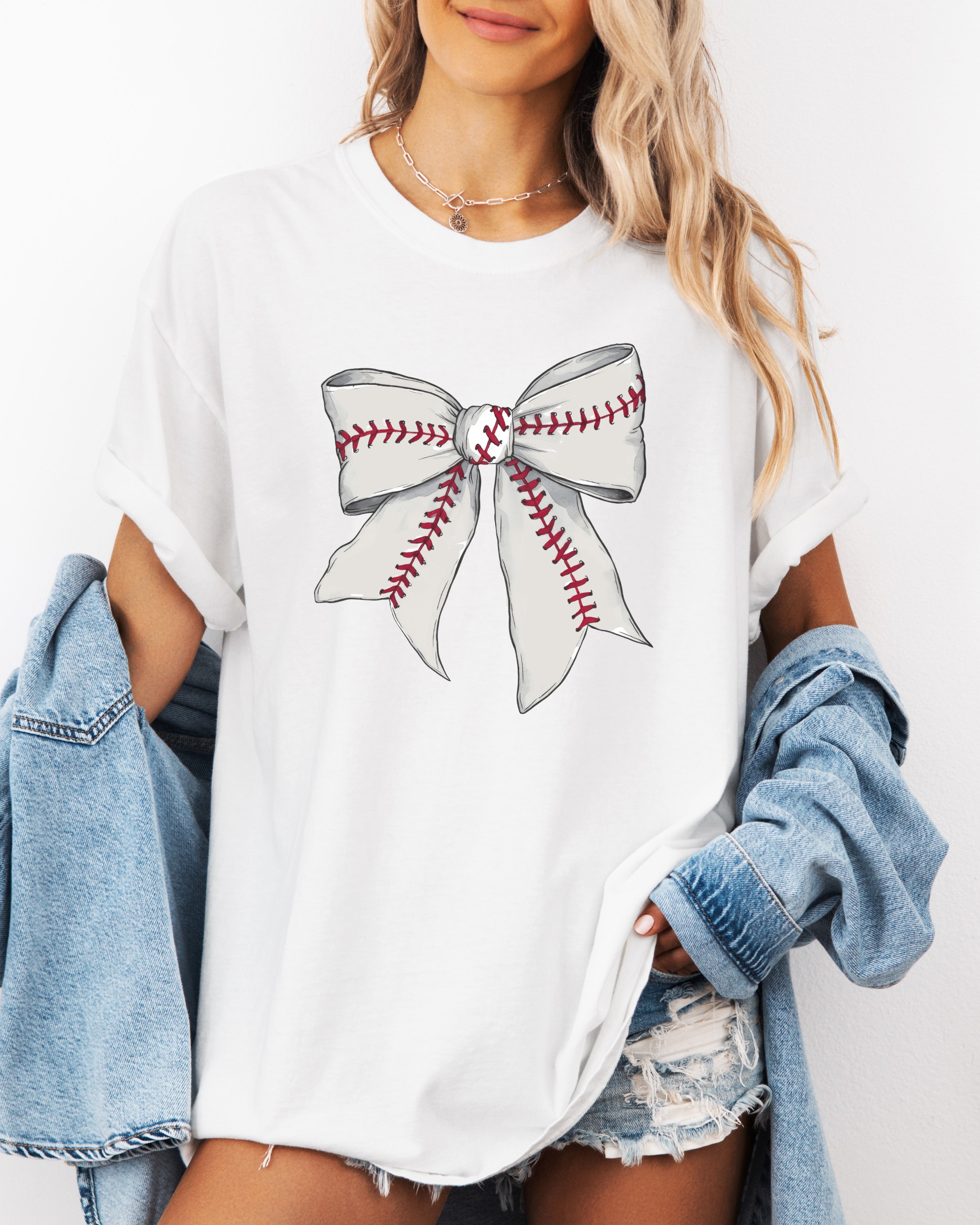 Baseball Lover Mom Game Day Comfort Colors Graphic Tees (Ribbon)