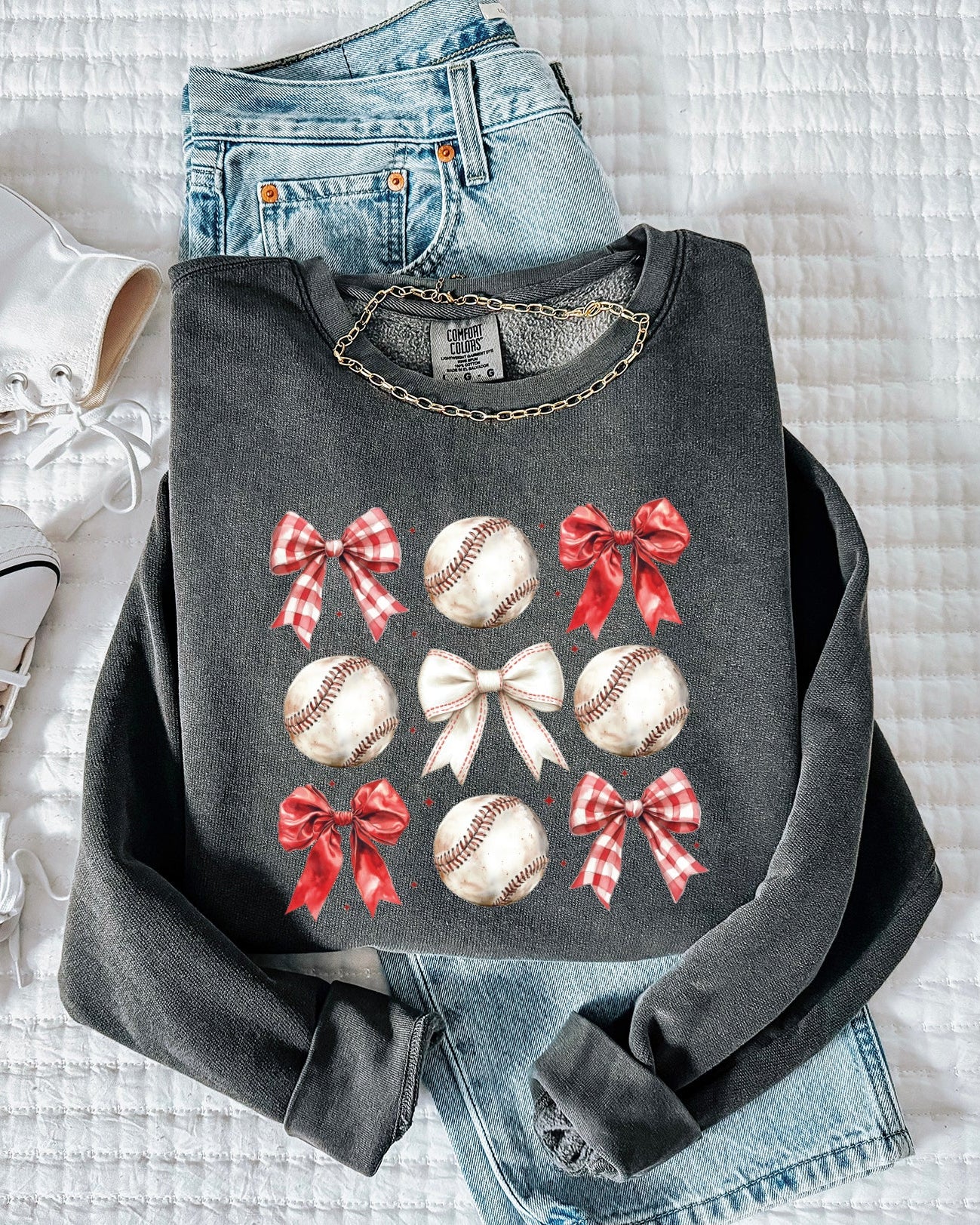Baseball Sports MomGarment Dyed Comfort Colors Sweatshirt