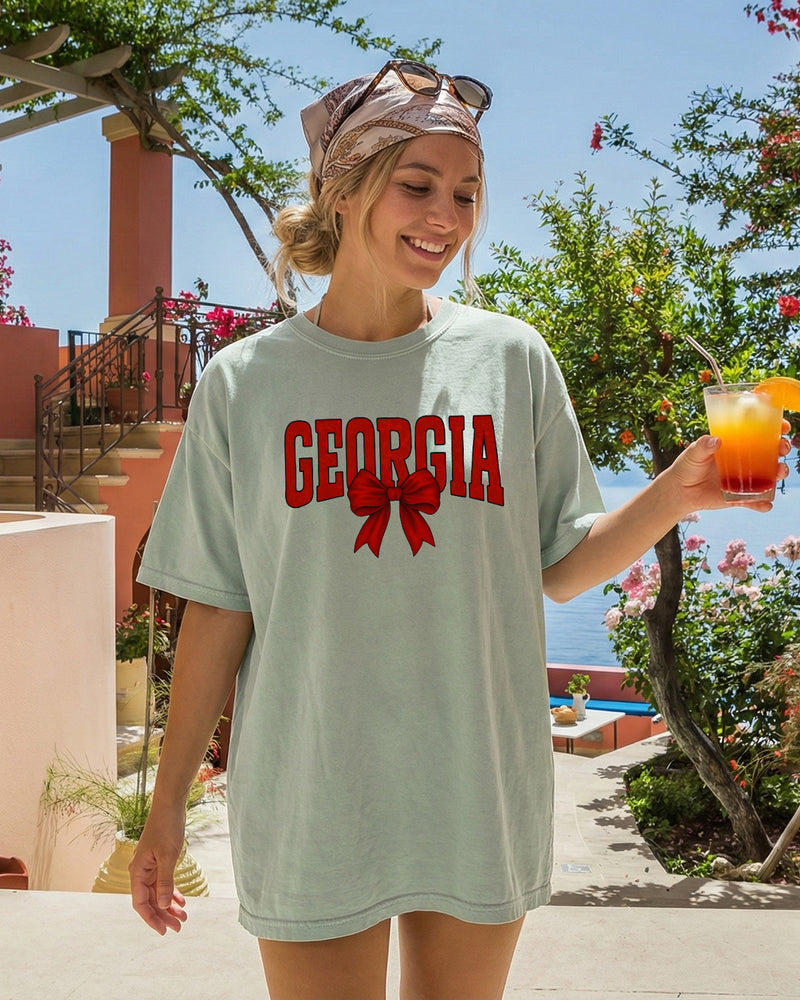 Georgia State City College Comfort Colors T Shirt Vacation Beach Lake Summer