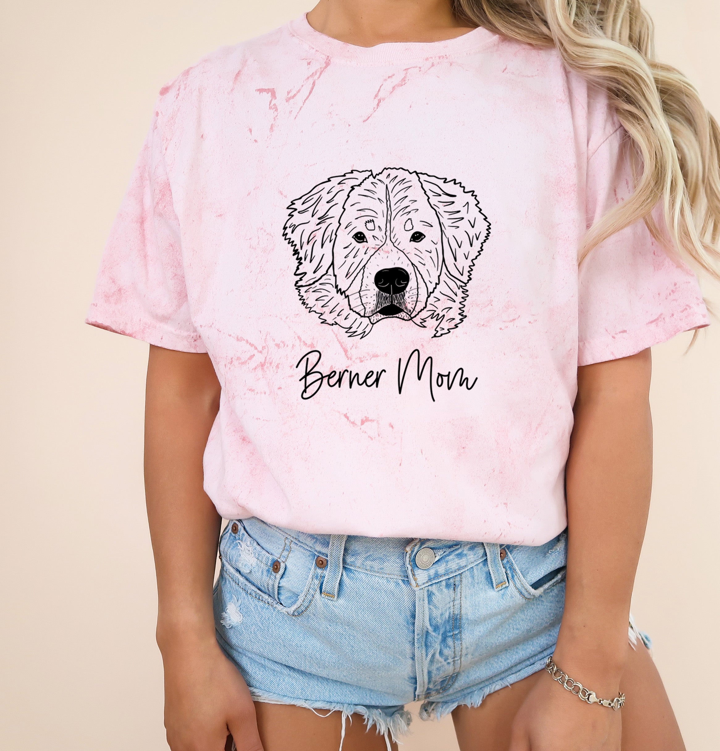 Berner Mom Bernese Mountain Dog Dog Mom Comfort Colors T Shirt