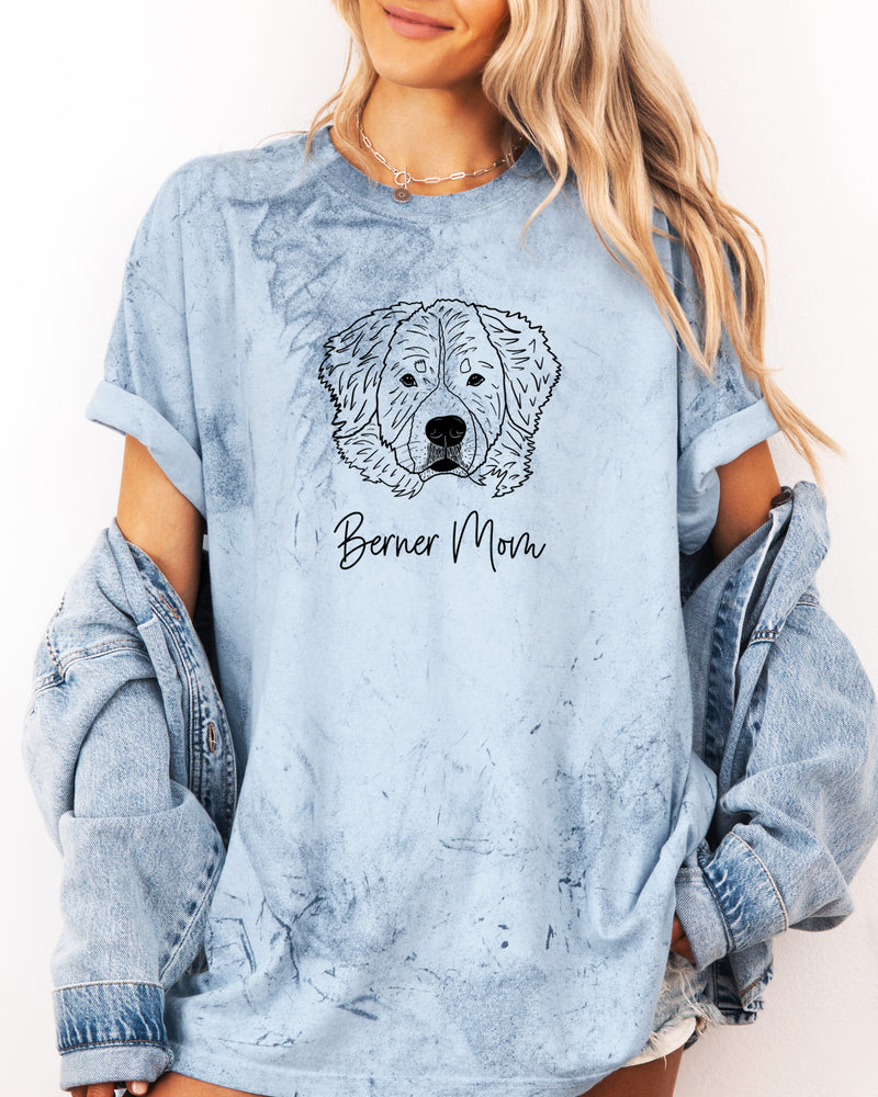 Berner Mom Bernese Mountain Dog Dog Mom Comfort Colors T Shirt