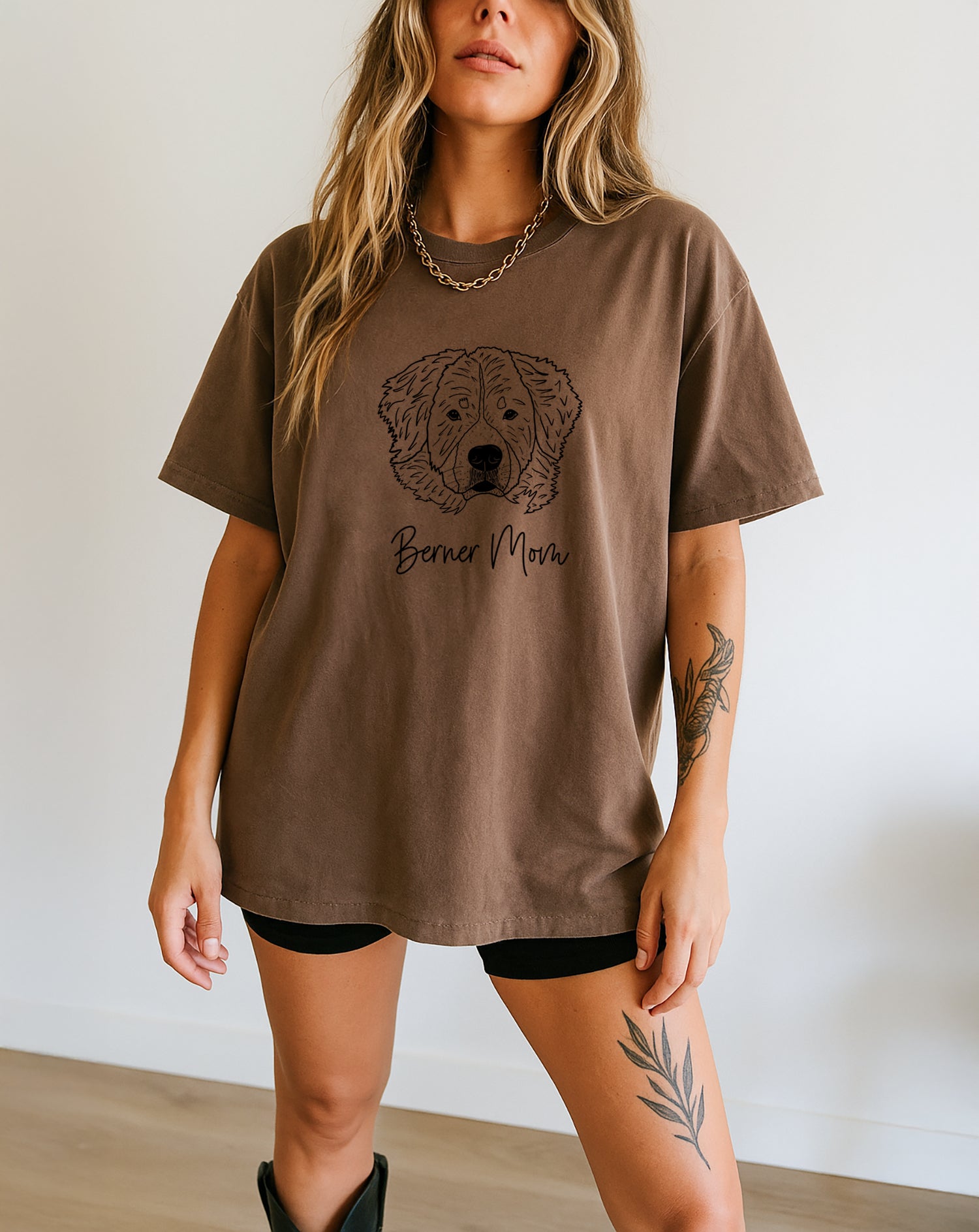 Berner Mom Bernese Mountain Dog Dog Mom Comfort Colors T Shirt