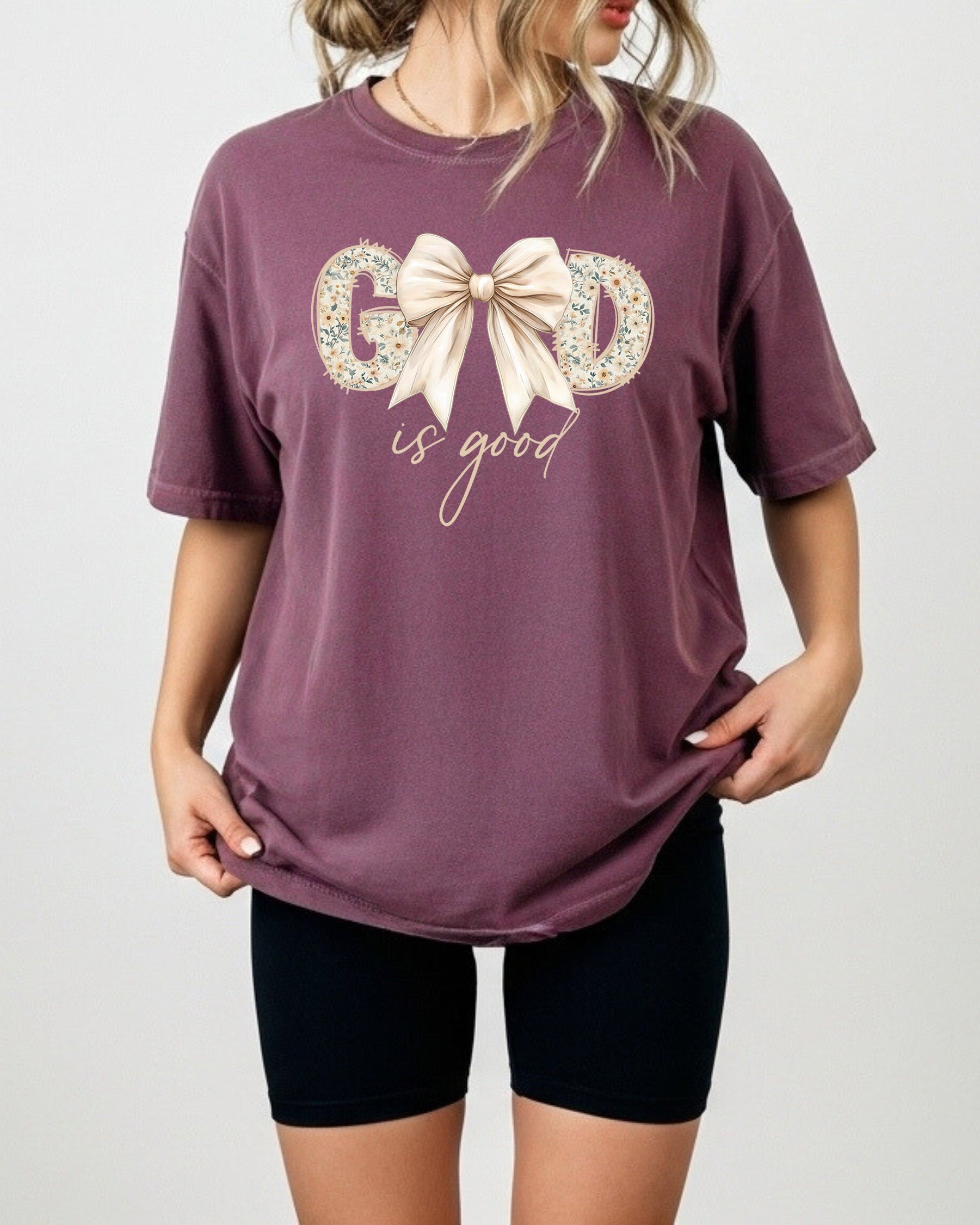 God is good Comfort Colors T Shirt Religious Jesus Bible