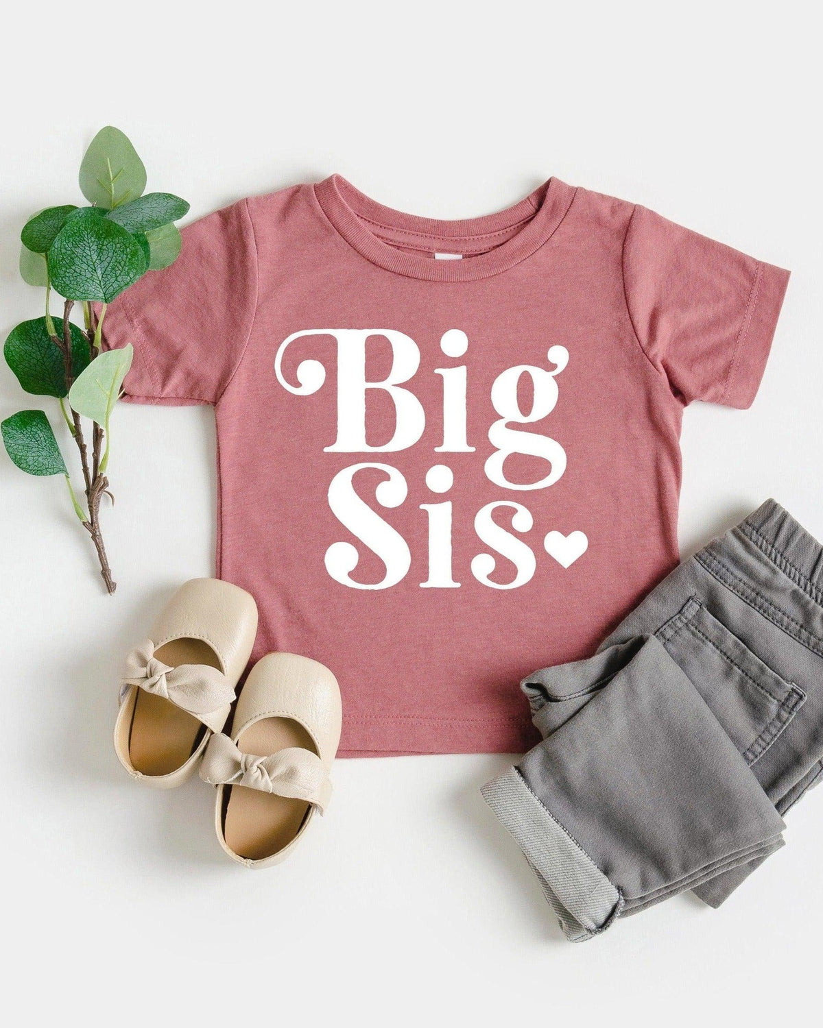 Big sis Baby And Toddler Sister T-Shirt (Retro)