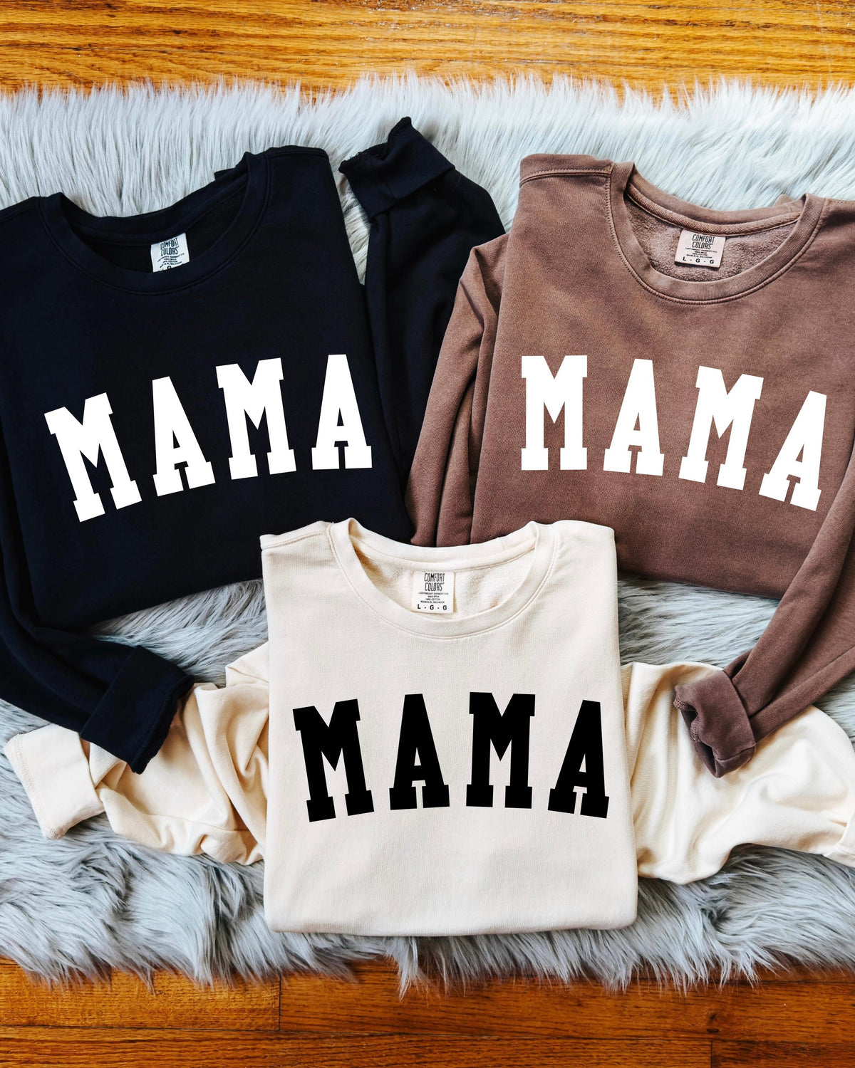 Mama Comfort Colors Sweatshirt (Condensed Font), Mom Gift for Women