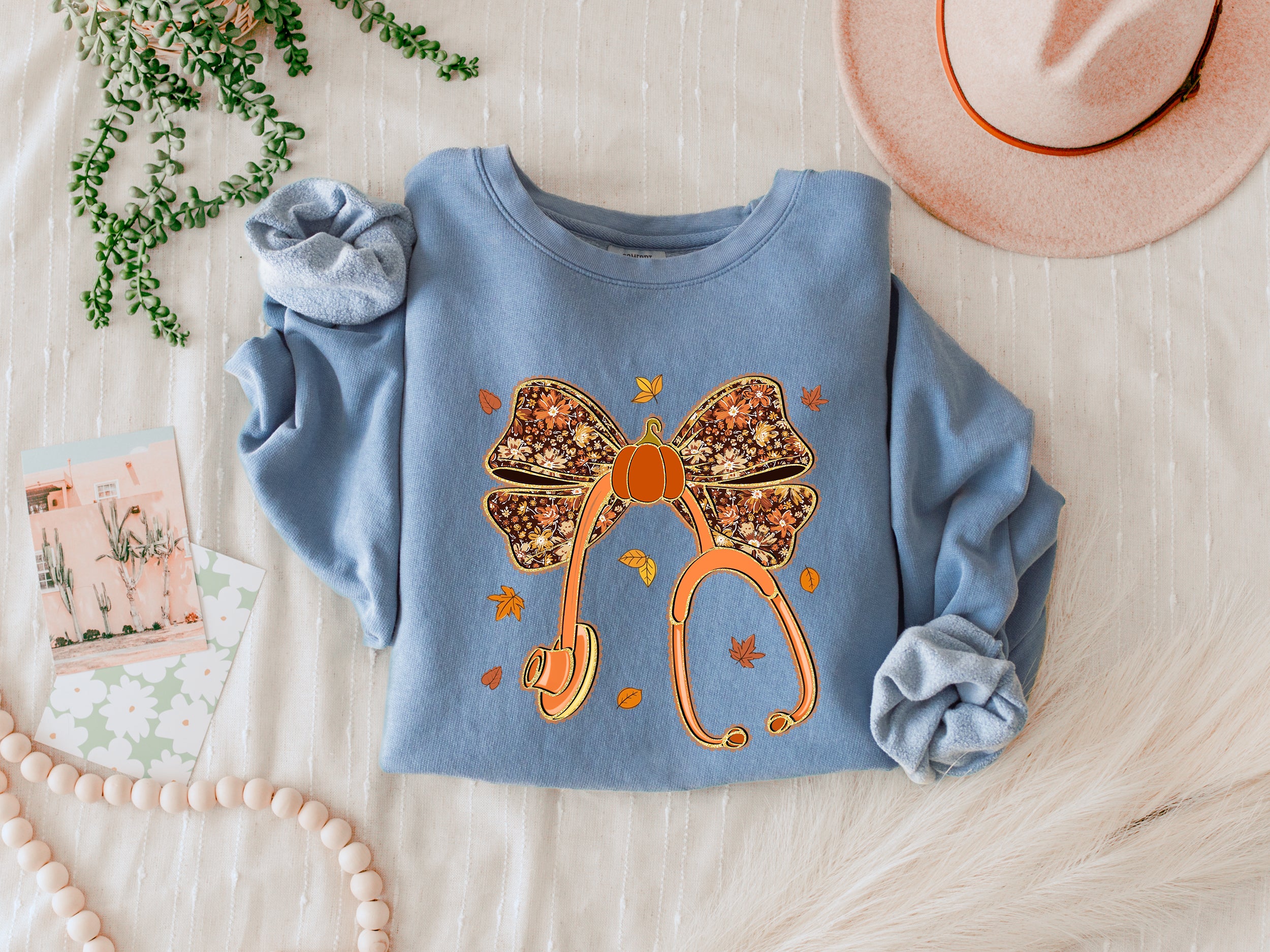 Thanksgiving day Nurse Doctor Medical team gift Winter Holiday Fall Autumn Inspirational Garment Dyed Comfort Colors Sweatshirt
