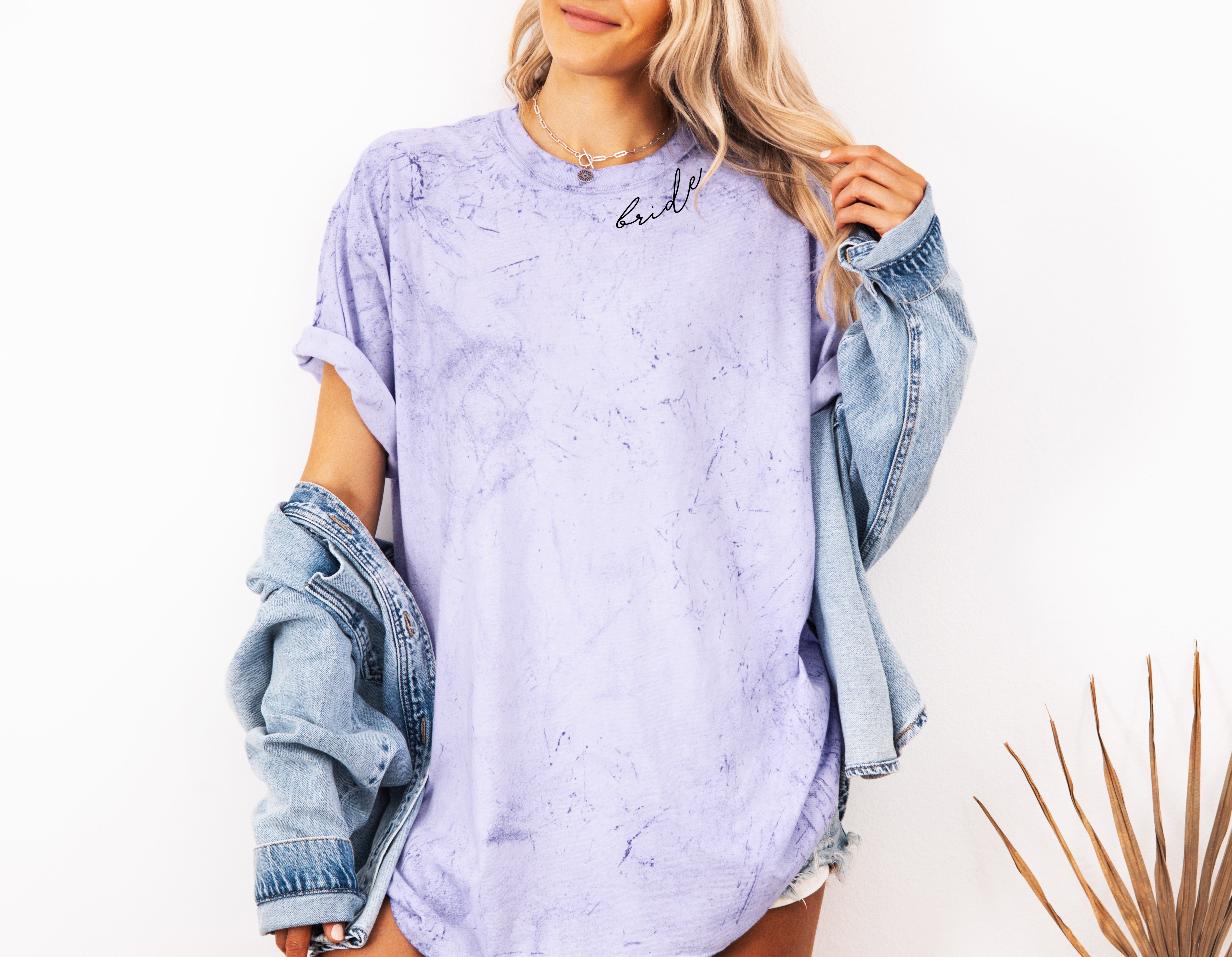 Bride Mrs Honeymoon Comfort Colors Garment Dyed T Shirt (Neck Around)