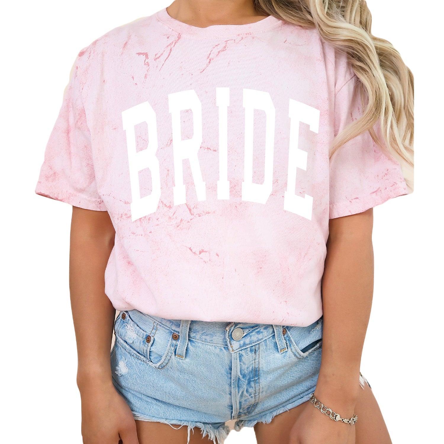 Bride Mrs Honeymoon Comfort Colors Garment Dyed T Shirt (condensed)