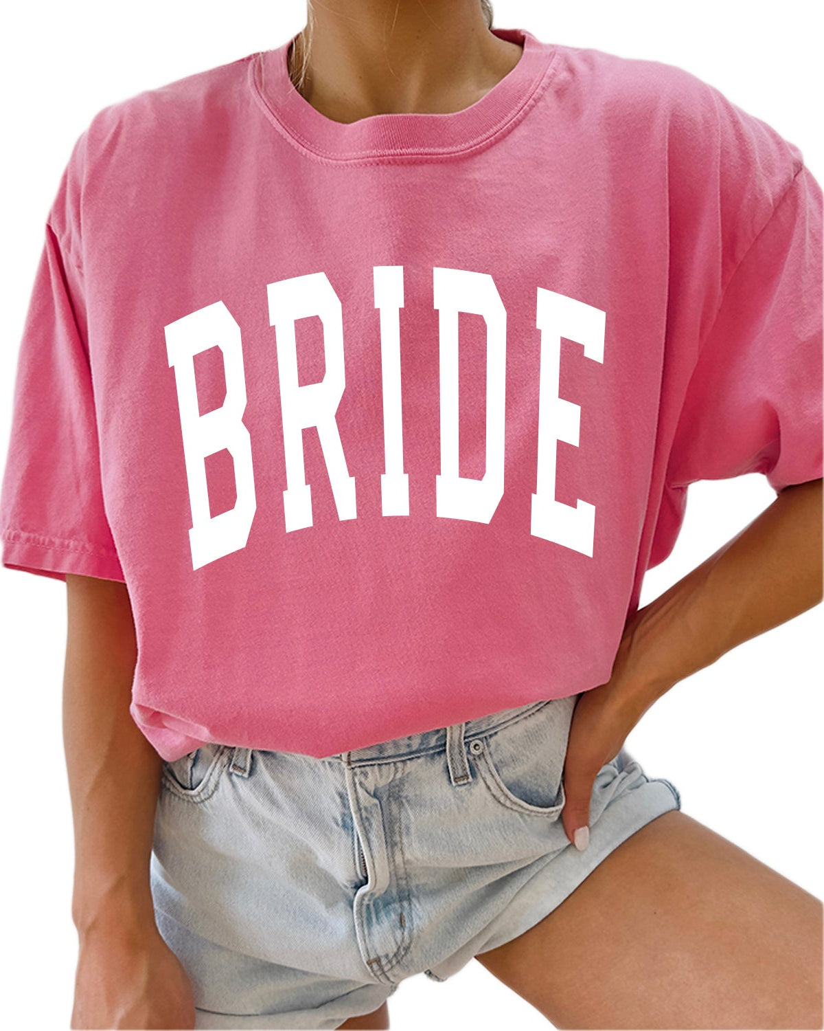 Bride Mrs Honeymoon Comfort Colors Garment Dyed T Shirt (condensed)
