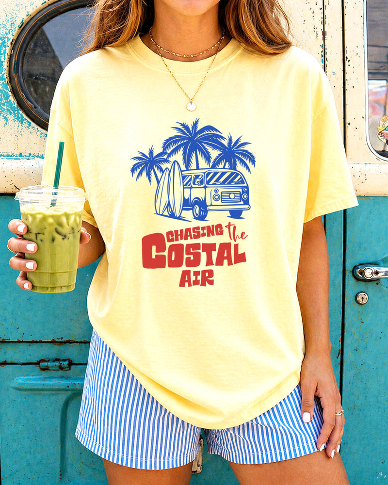 Chasing the ocean air Beach Nature Comfort Colors T Shirt Vacation Lake Summer