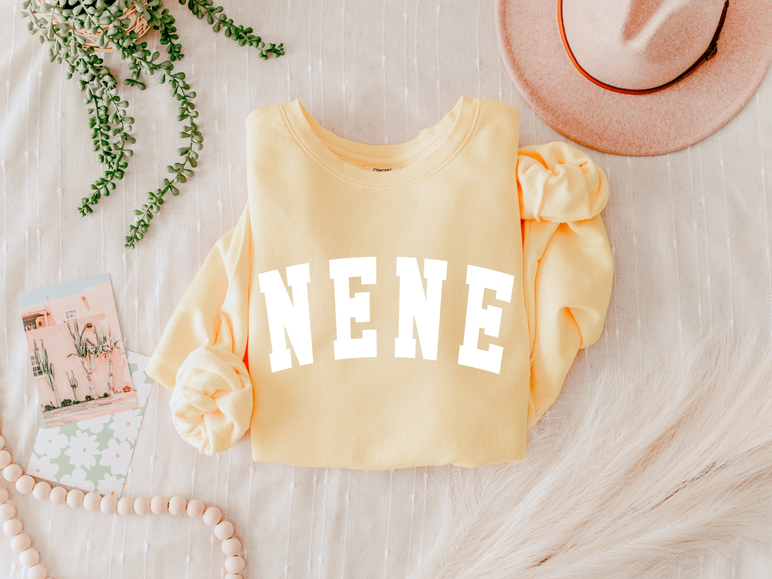 Nene Grandma Garment Dyed Comfort Colors Sweatshirt