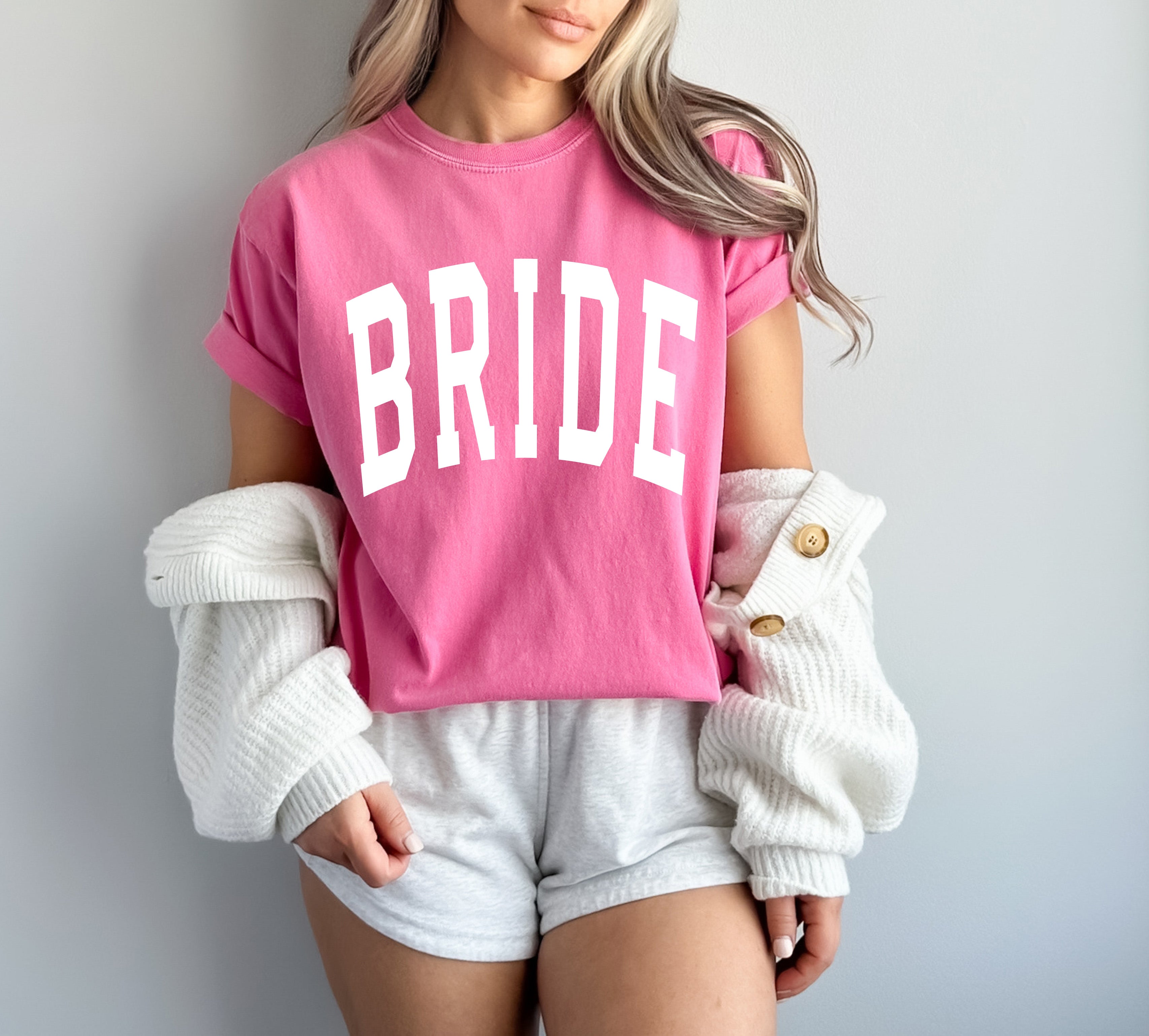 Bride Mrs Honeymoon Comfort Colors Garment Dyed T Shirt