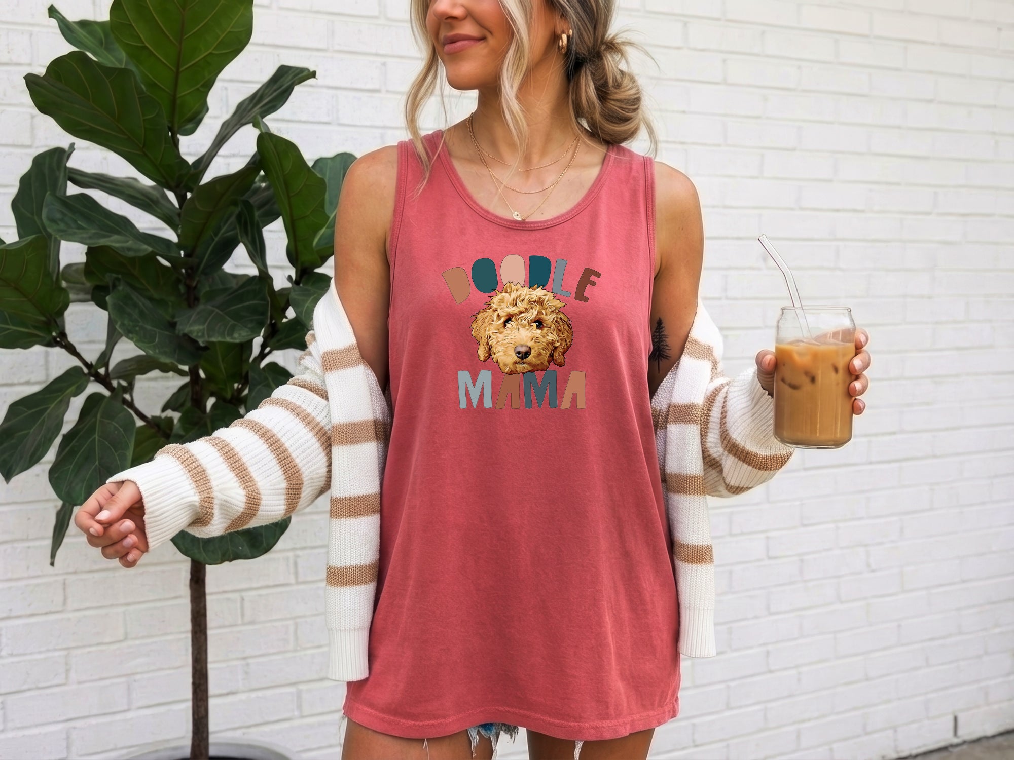 Golden Doodle Dog mom Comfort Colors Tank Top (color)