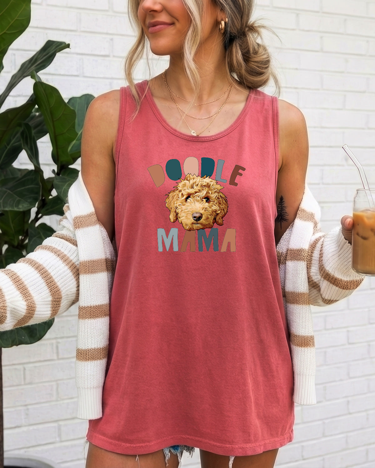 Golden Doodle Dog mom Comfort Colors Tank Top (color)