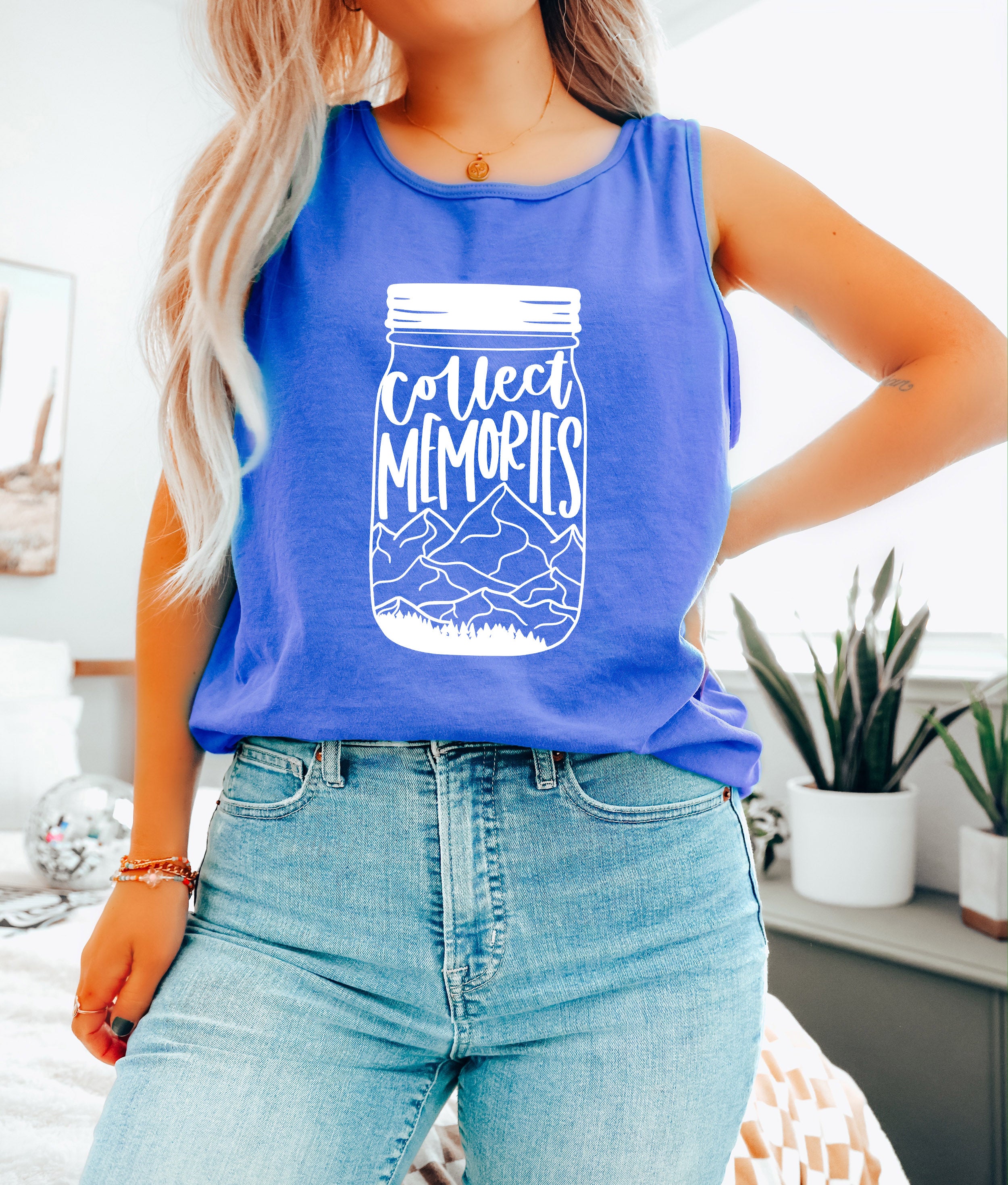 Comfort Colors Collect Memories Summer Tank Top Women Unisex