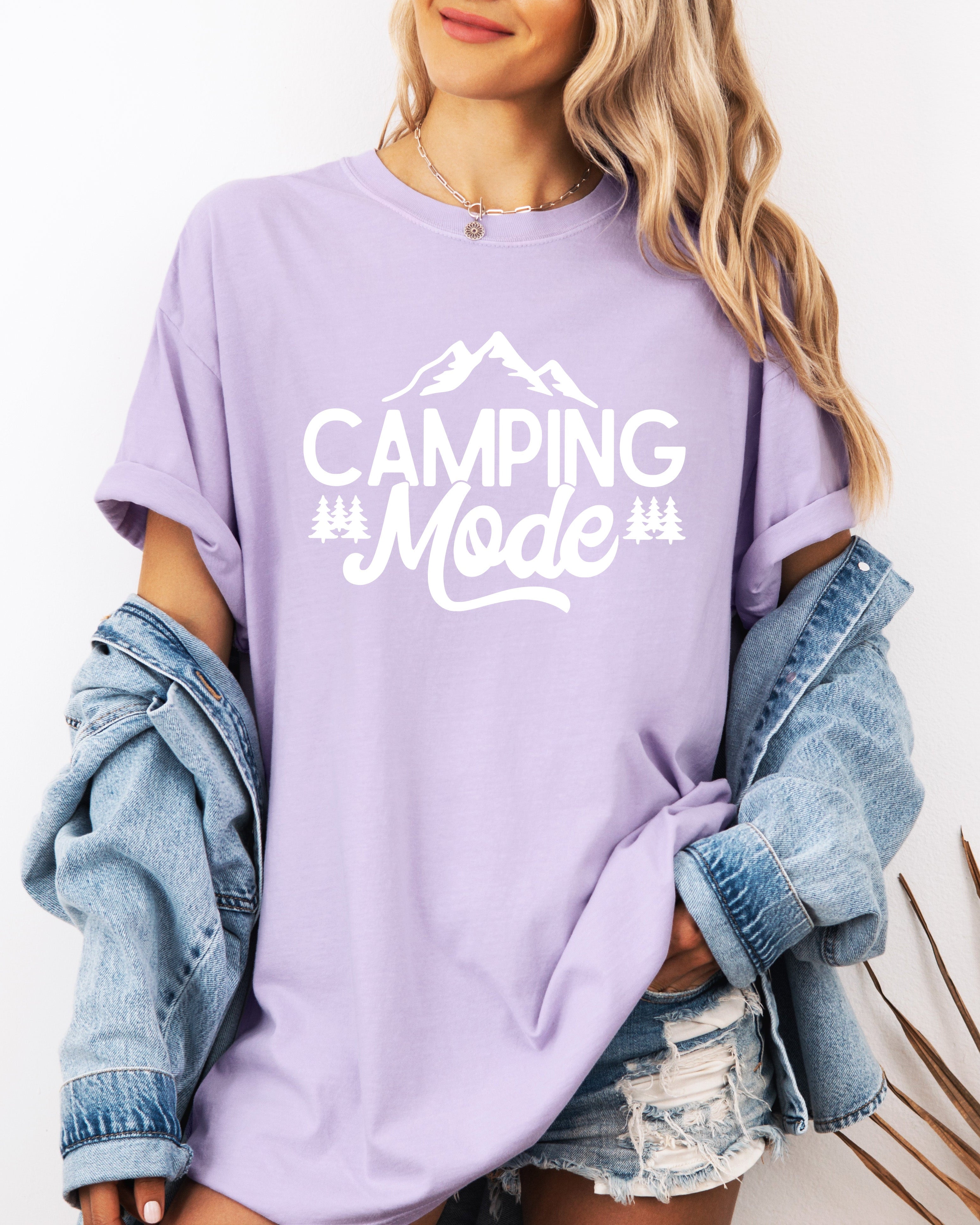 Camping Mode Nature Camping Hiking Garment Dyed Shirt