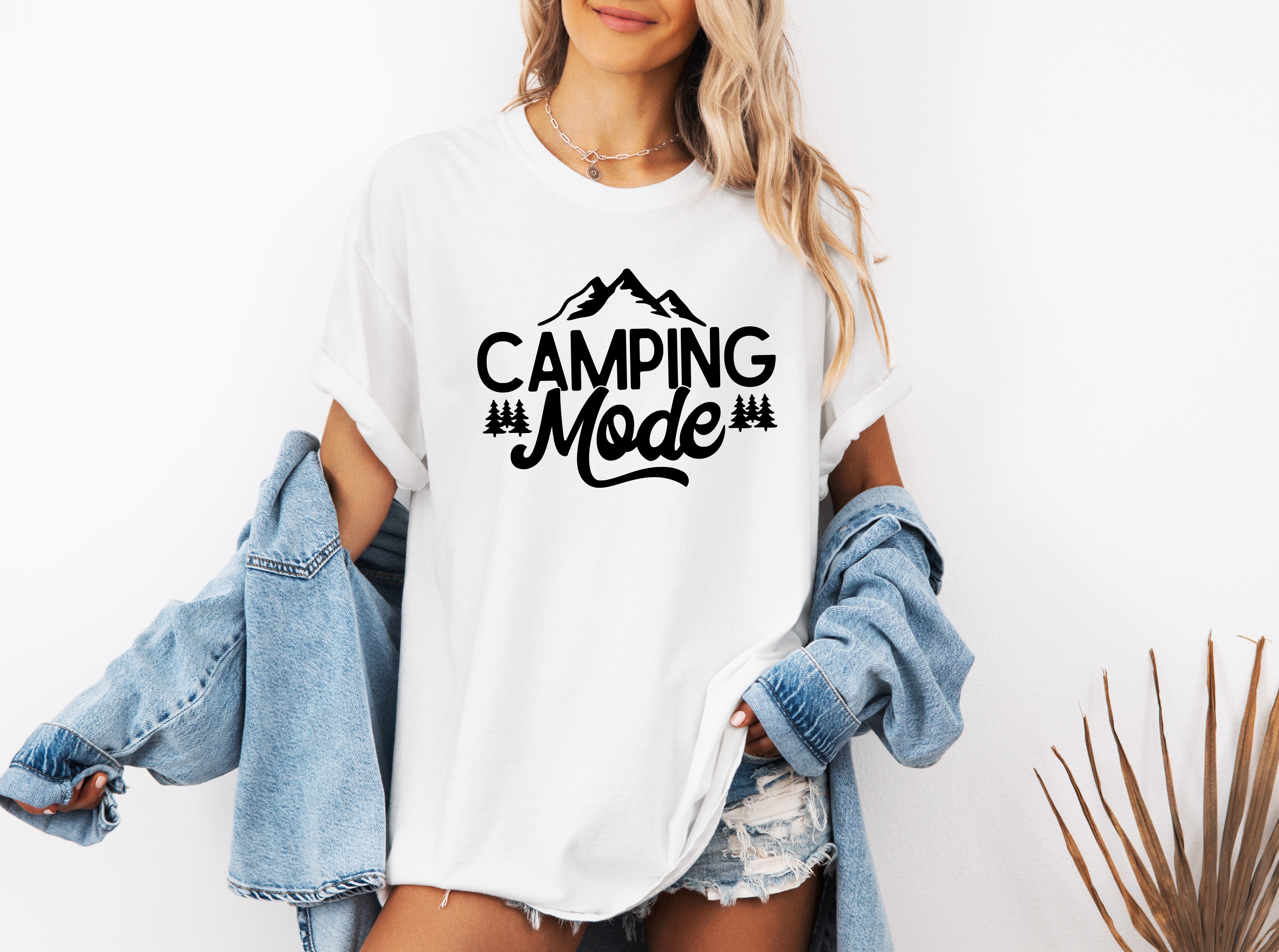 Camping Mode Nature Camping Hiking Garment Dyed Shirt