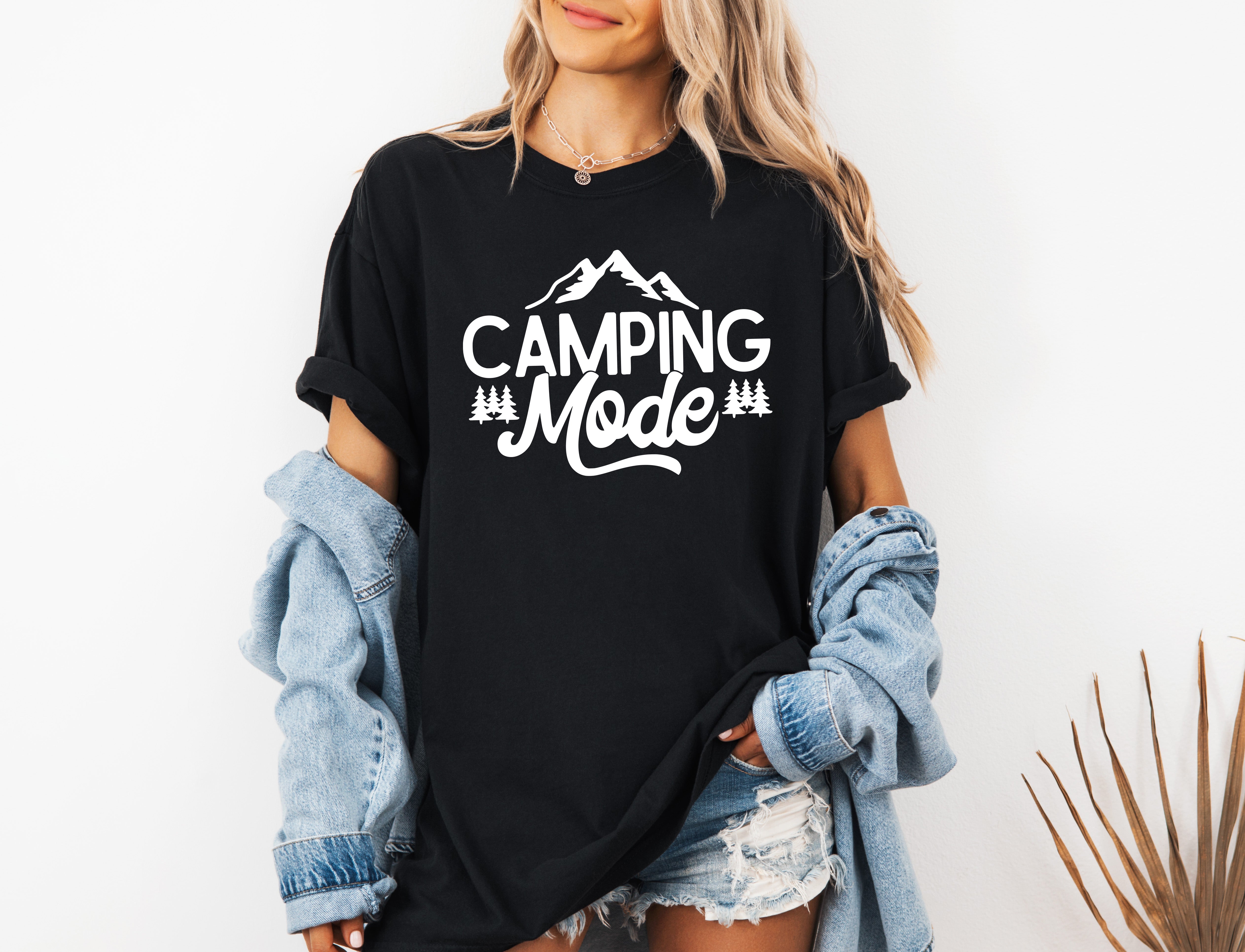 Camping Mode Nature Camping Hiking Garment Dyed Shirt
