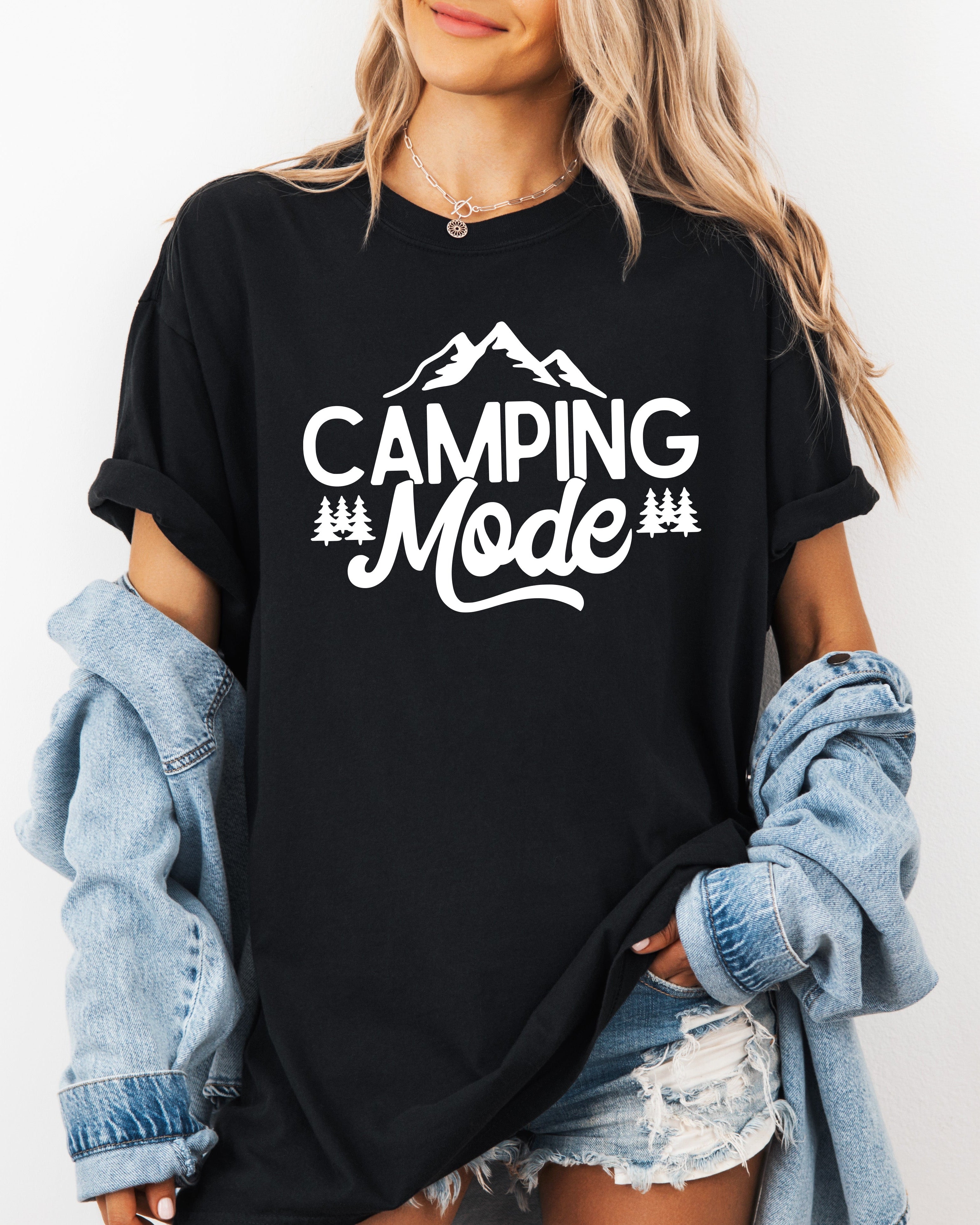 Camping Mode Nature Camping Hiking Garment Dyed Shirt