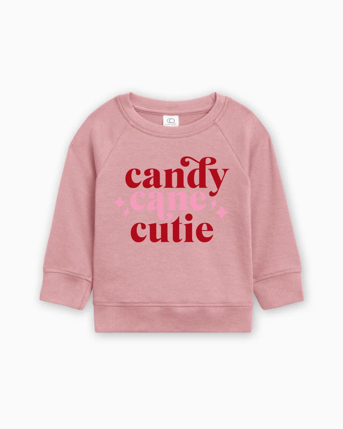 Candy Cane Cutie Christmas Organic cotton Baby Toddler Pullover