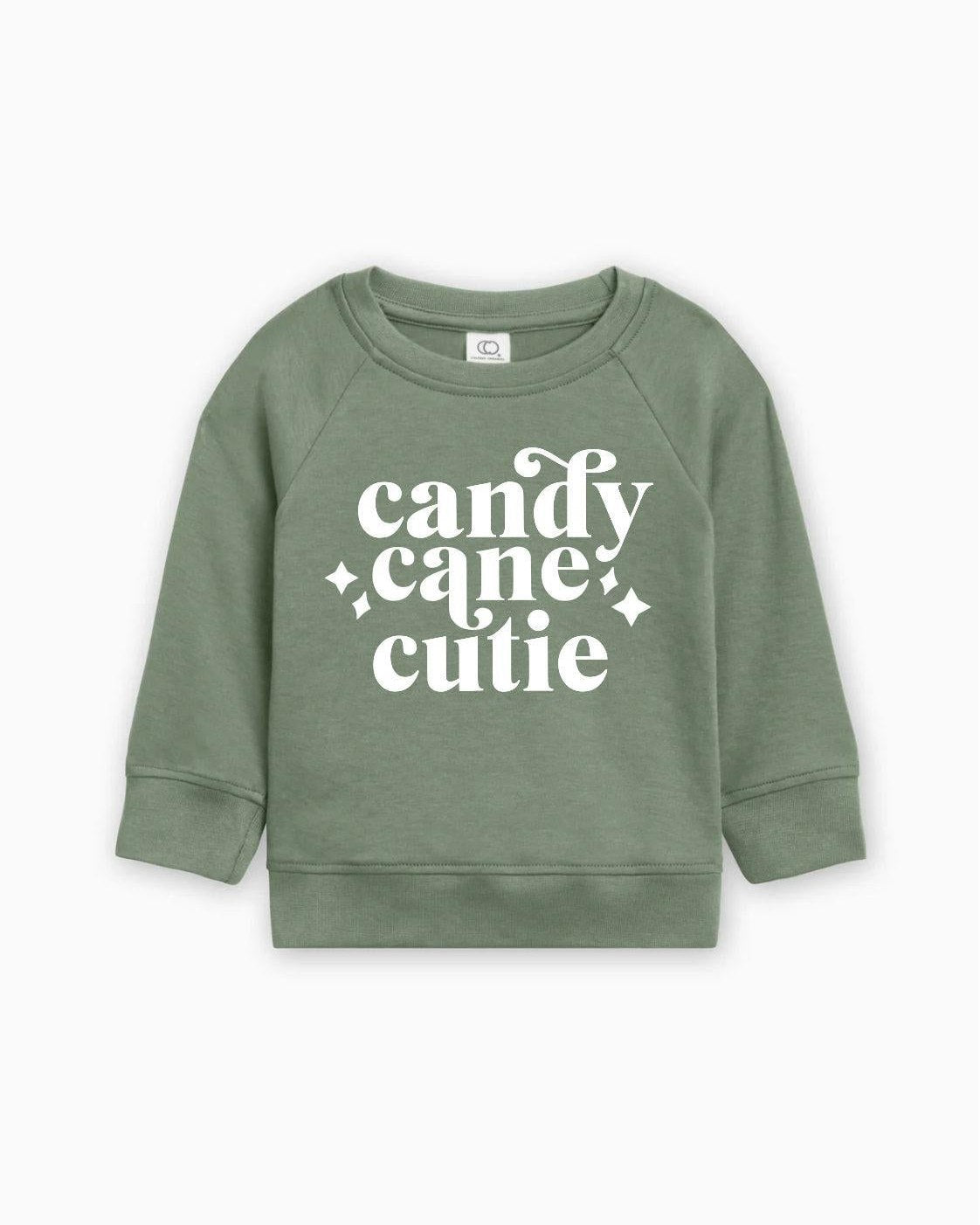 Candy Cane Cutie Christmas Organic cotton Baby Toddler Pullover
