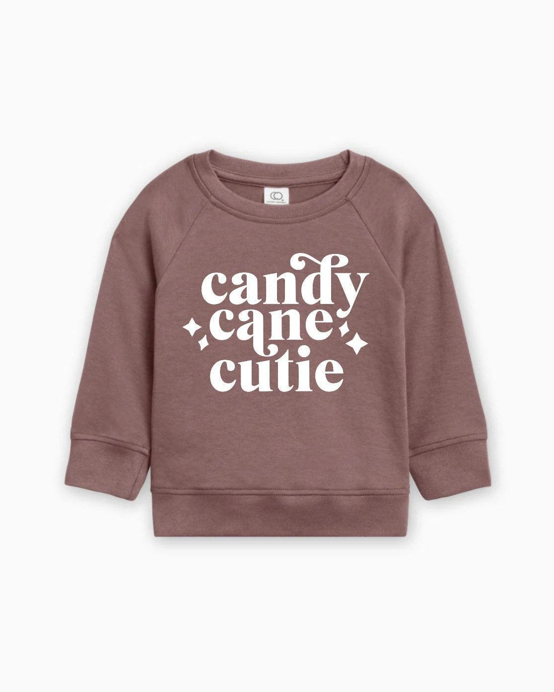 Candy Cane Cutie Christmas Organic cotton Baby Toddler Pullover